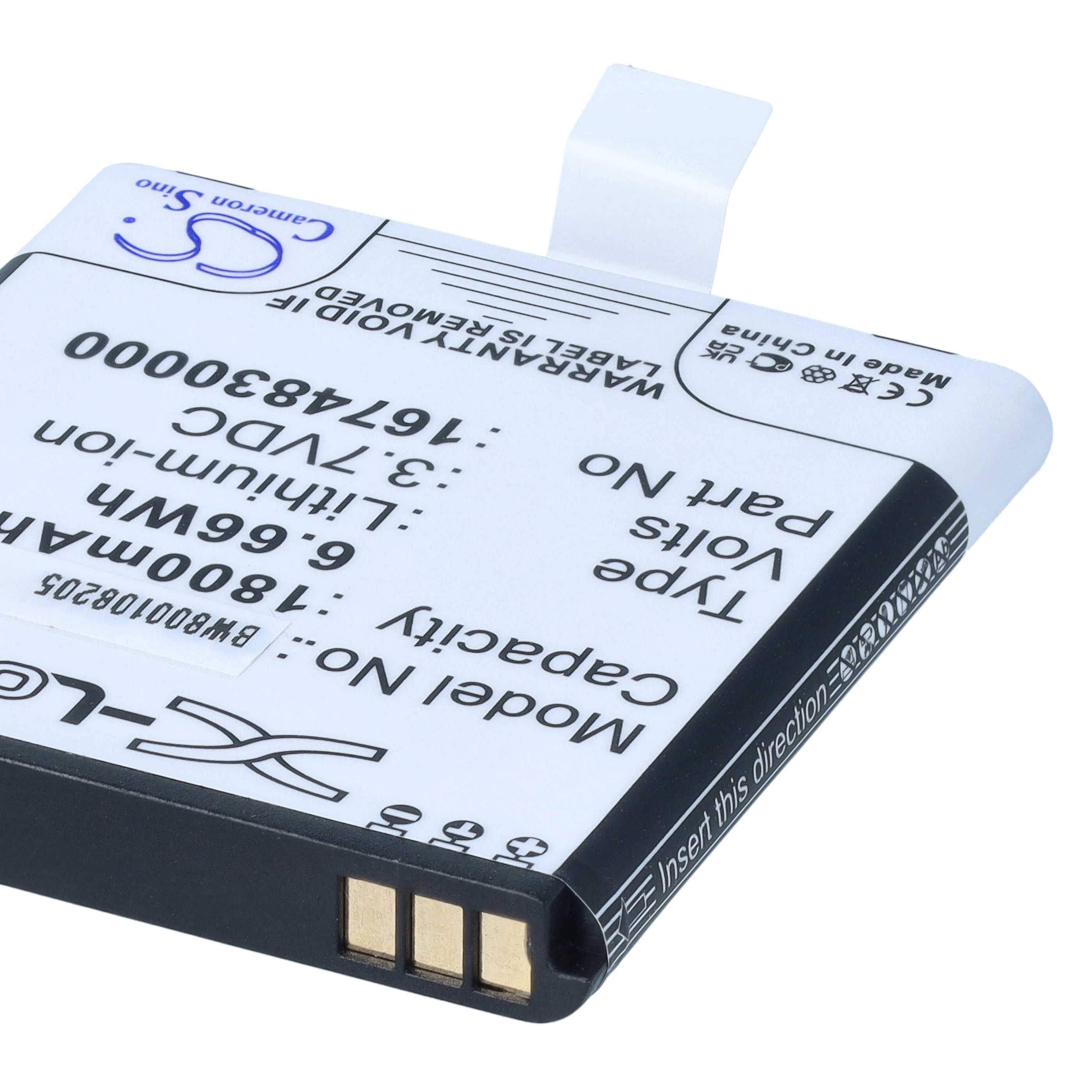 GPS Battery replaces Falk 1674830000 - 1800mAh, 3.7V