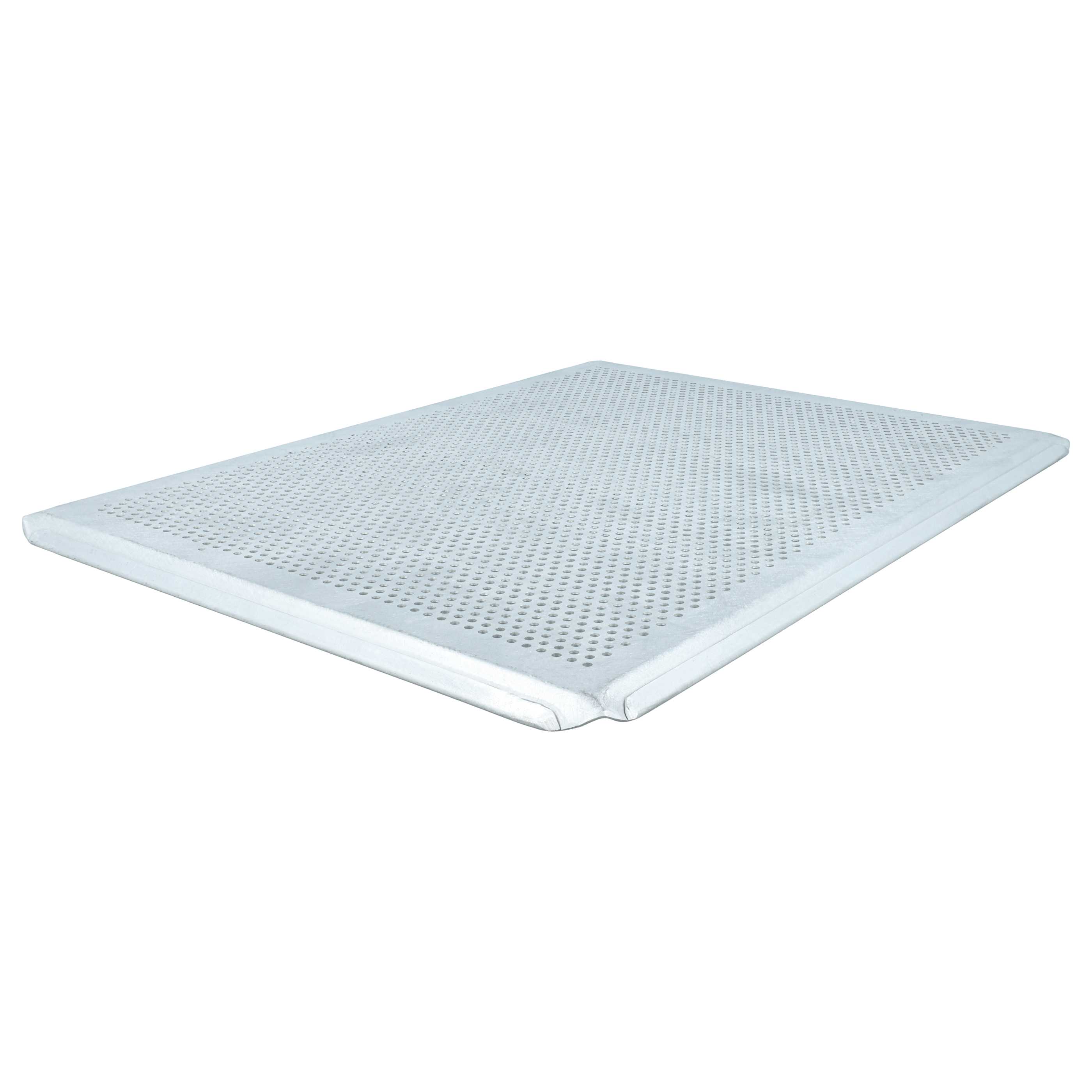 2x Bandeja de horno universal para hornos - 40 x 30 x 1 cm plata, perforado