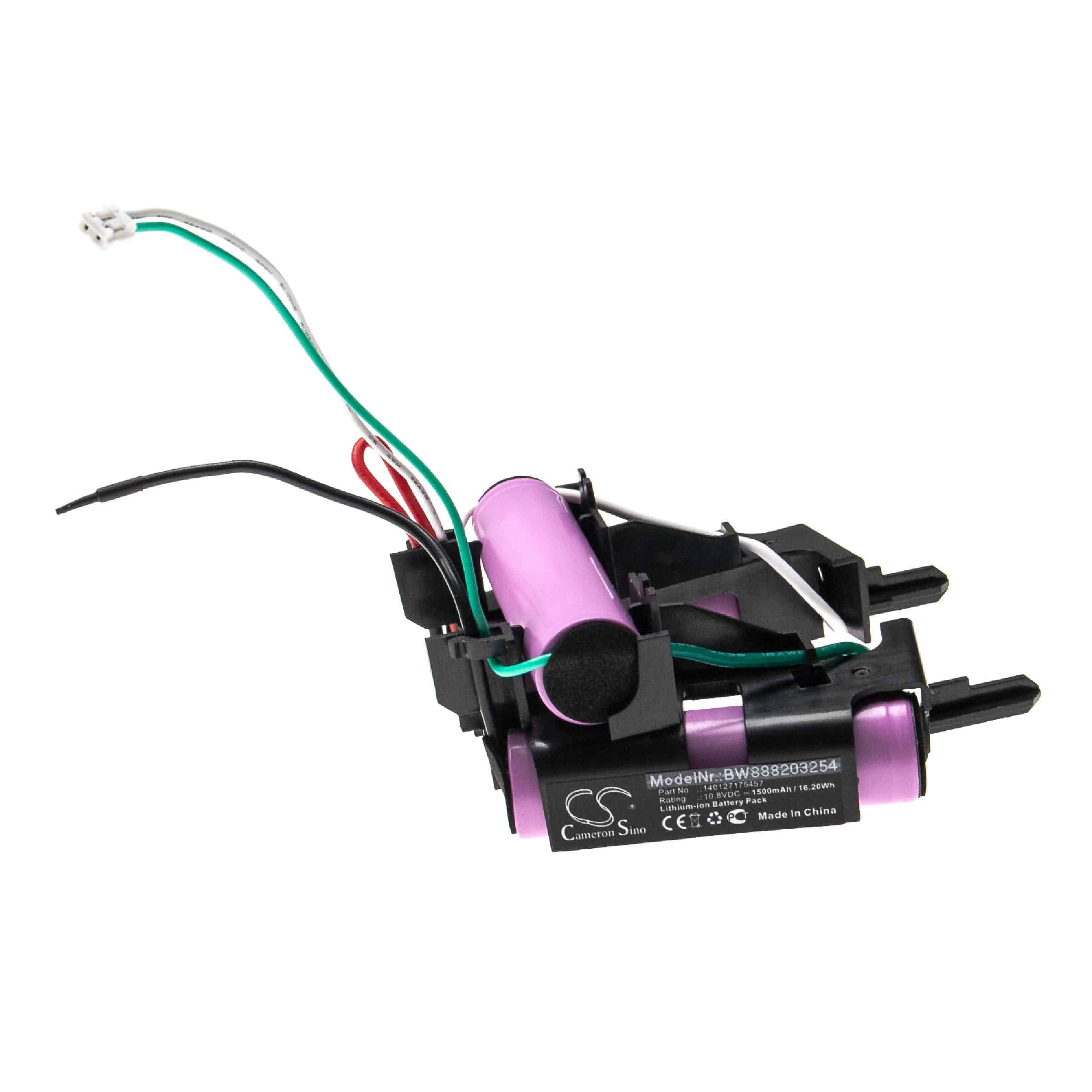 Batería reemplaza AEG 140127175457 para robot doméstico Electrolux - 1500 mAh 10,8 V Li-Ion