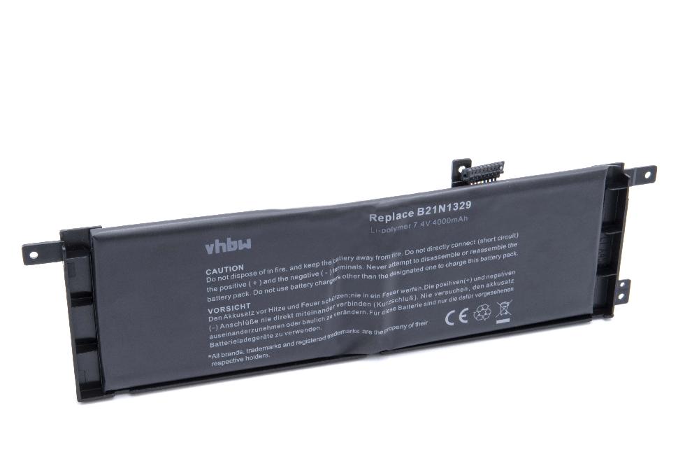 Batterie remplace Asus 0B200-00840000 pour ordinateur portable - 4000mAh 7,4V Li-polymère, noir