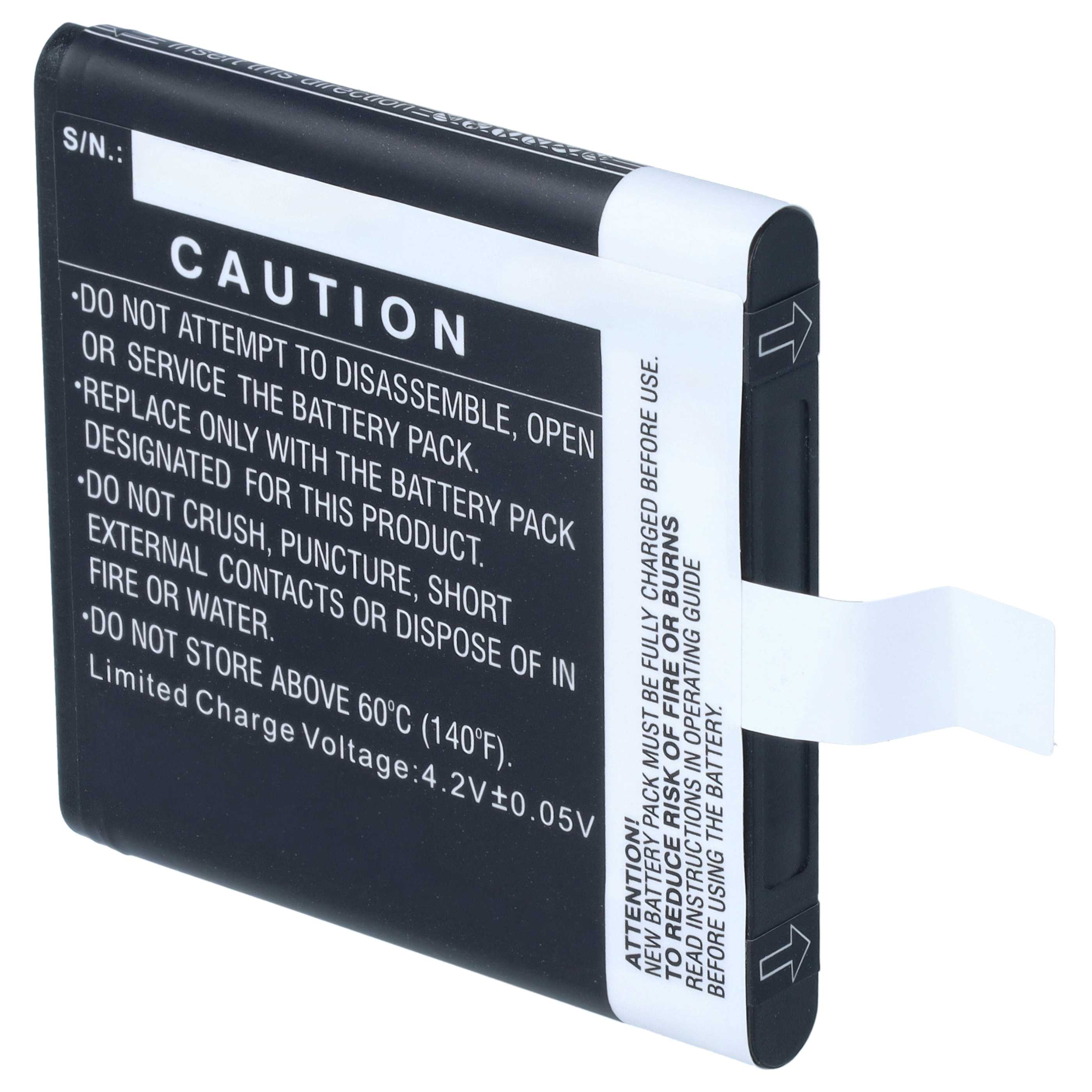 GPS Battery replaces Falk 1674830000 - 1800mAh, 3.7V