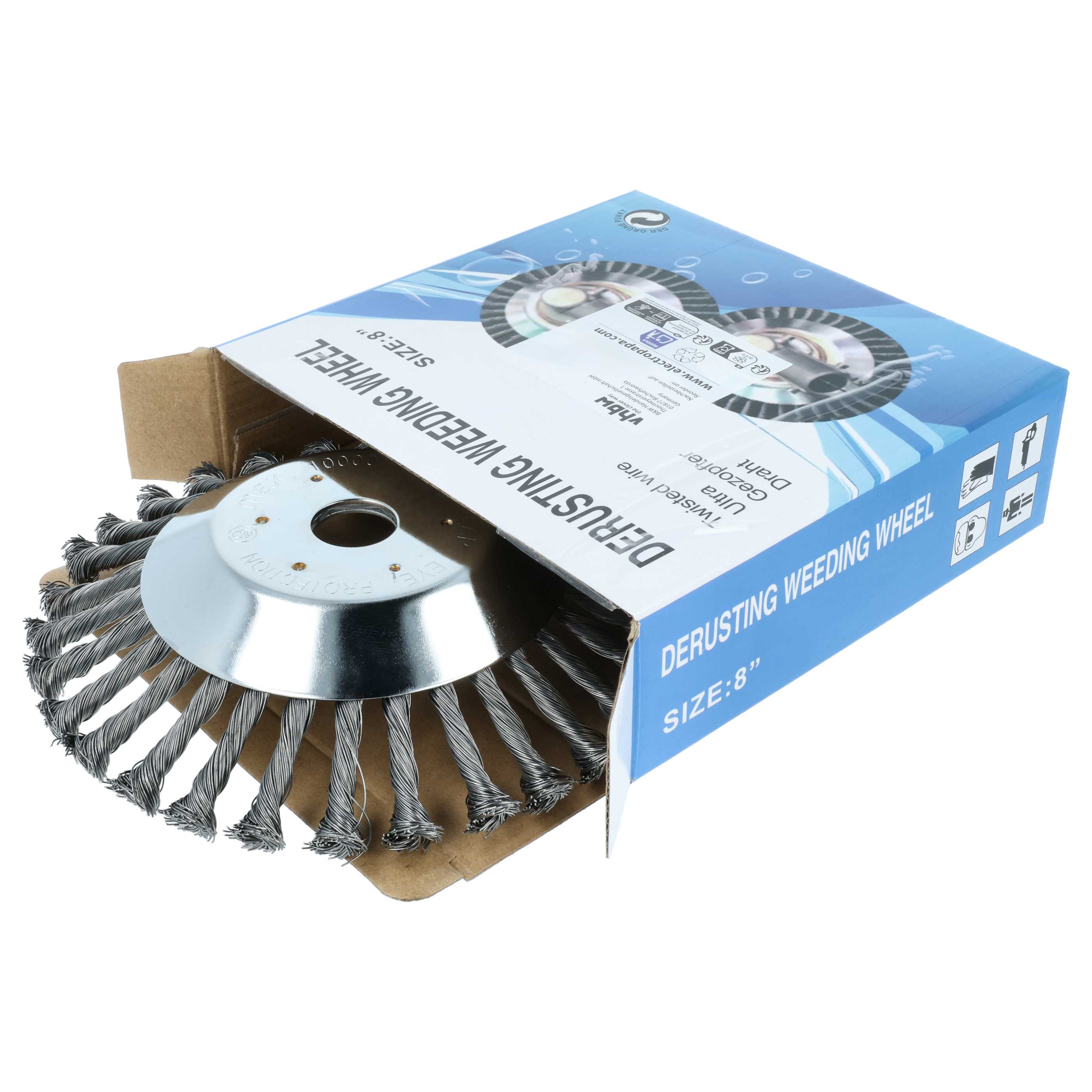 Cepillo malas hierbas metal para dispositivo de jardín Dolmar, Honda, Kawasaki, Makita - Ø 20 cm