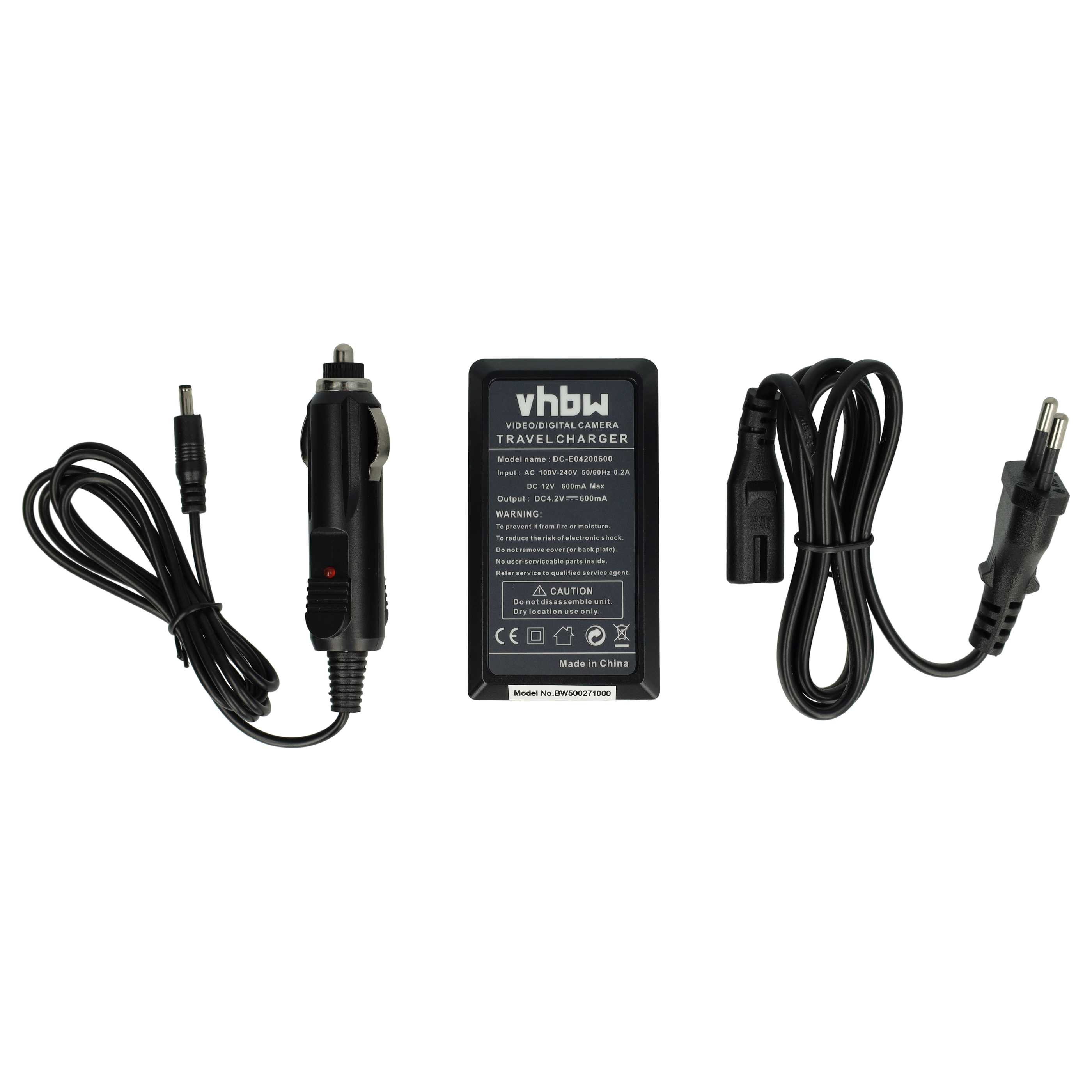 Battery Charger suitable for Digital Camera - 0.6 A, 4.2 V