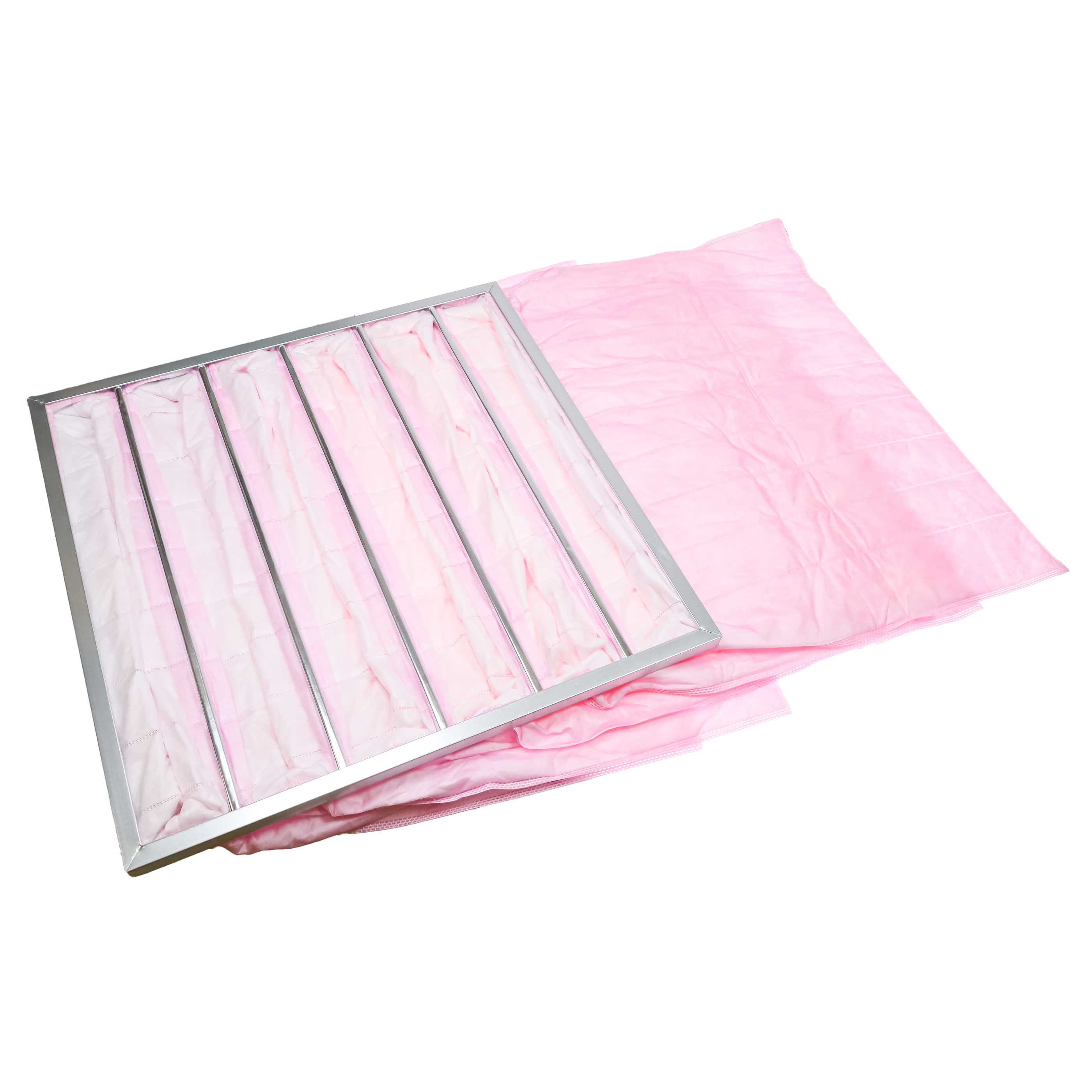5x Pocket Filter F7 suitable for Air Conditioning, Ventilation System - 59.5 x 59.3 x 5.1 cm