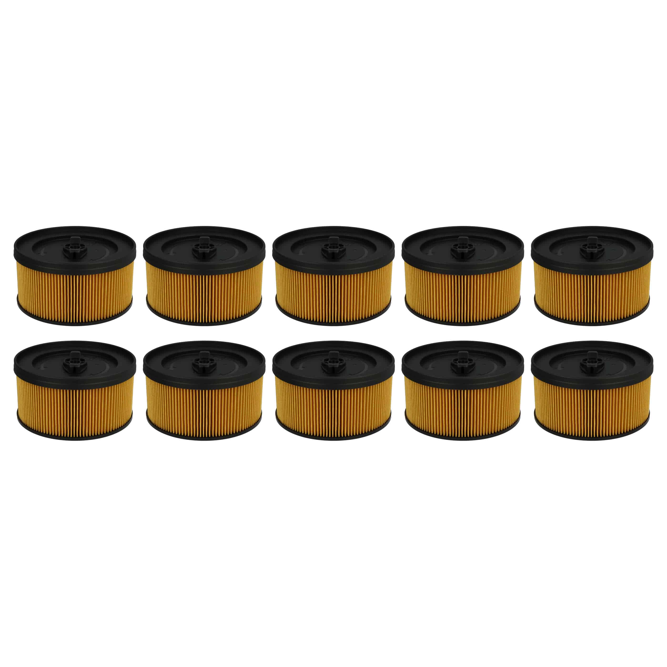 10x Filtro reemplaza Kärcher 6.414-960.0 para aspiradora Kärcher, negro / amarillo