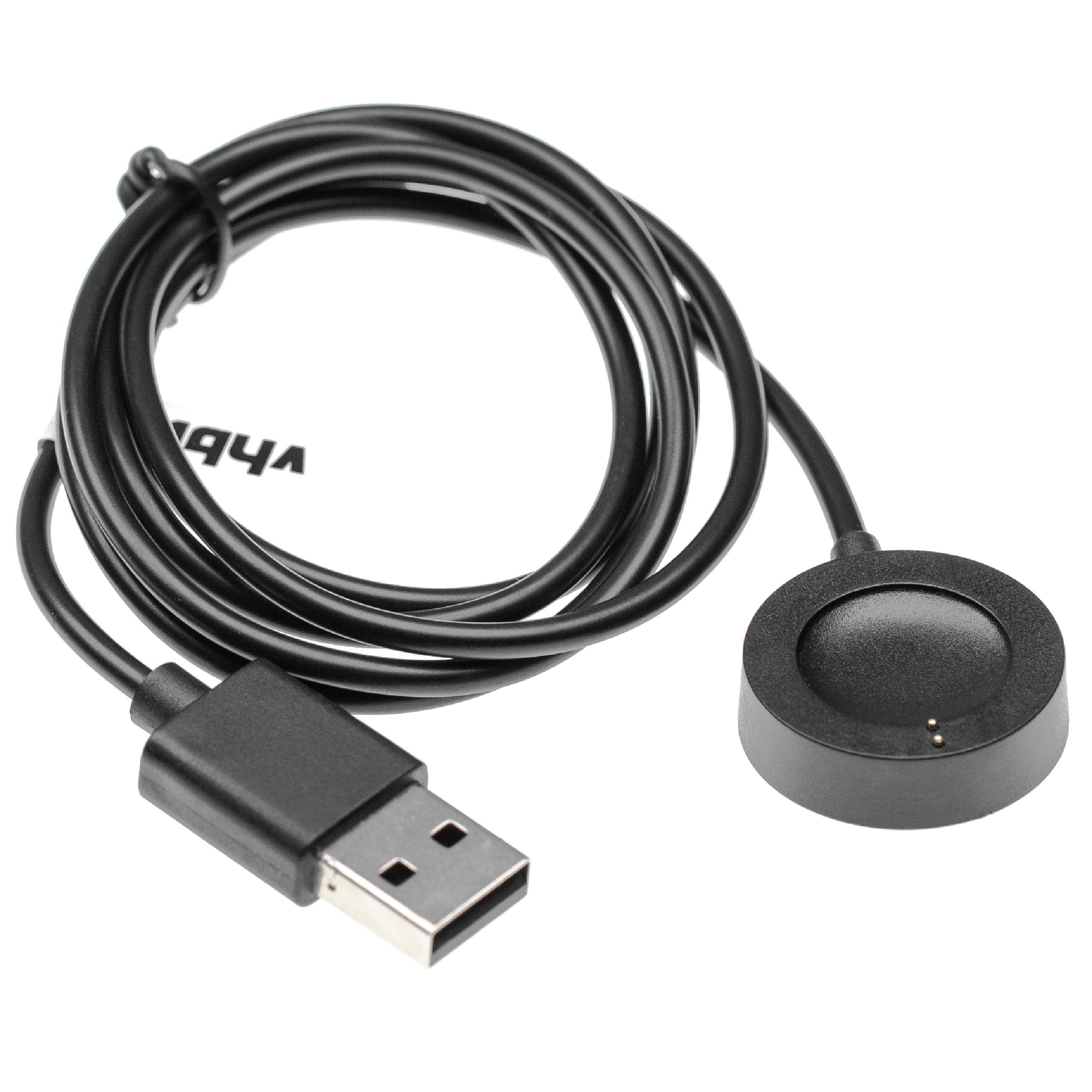Ladeschale als Ersatz für Emporio Armani ART9801 - 100 cm Kabel, Magnetisch, USB-Stecker