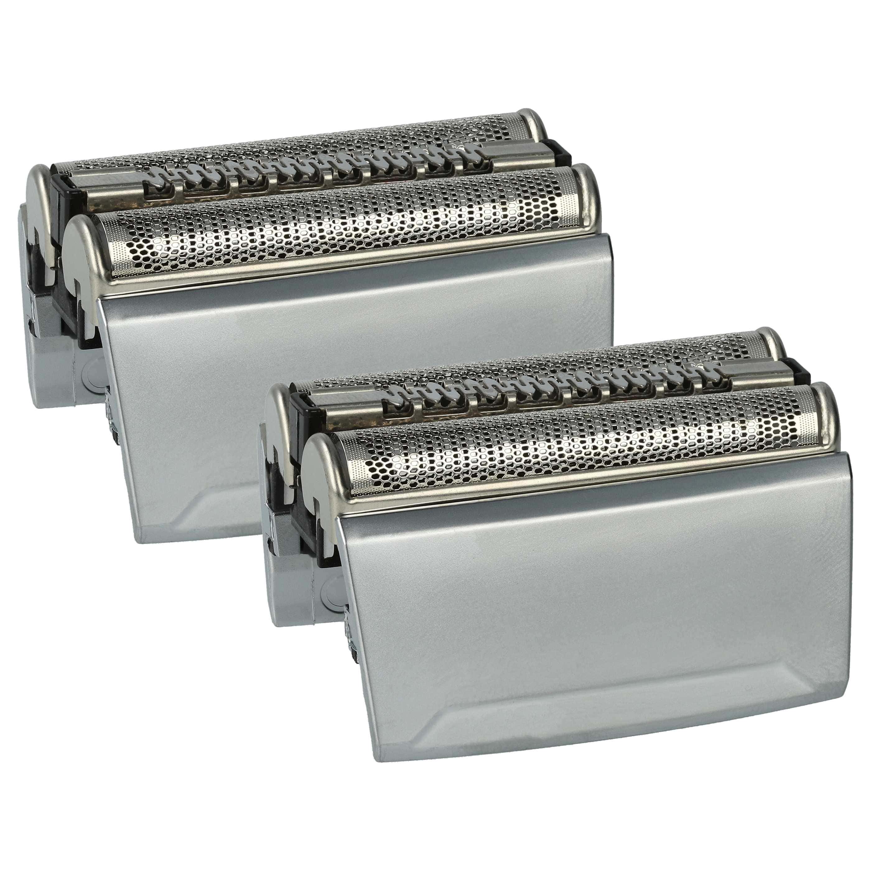 2x cabezales reemplaza Braun 52S, 52B para afeitadoras Braun - plata