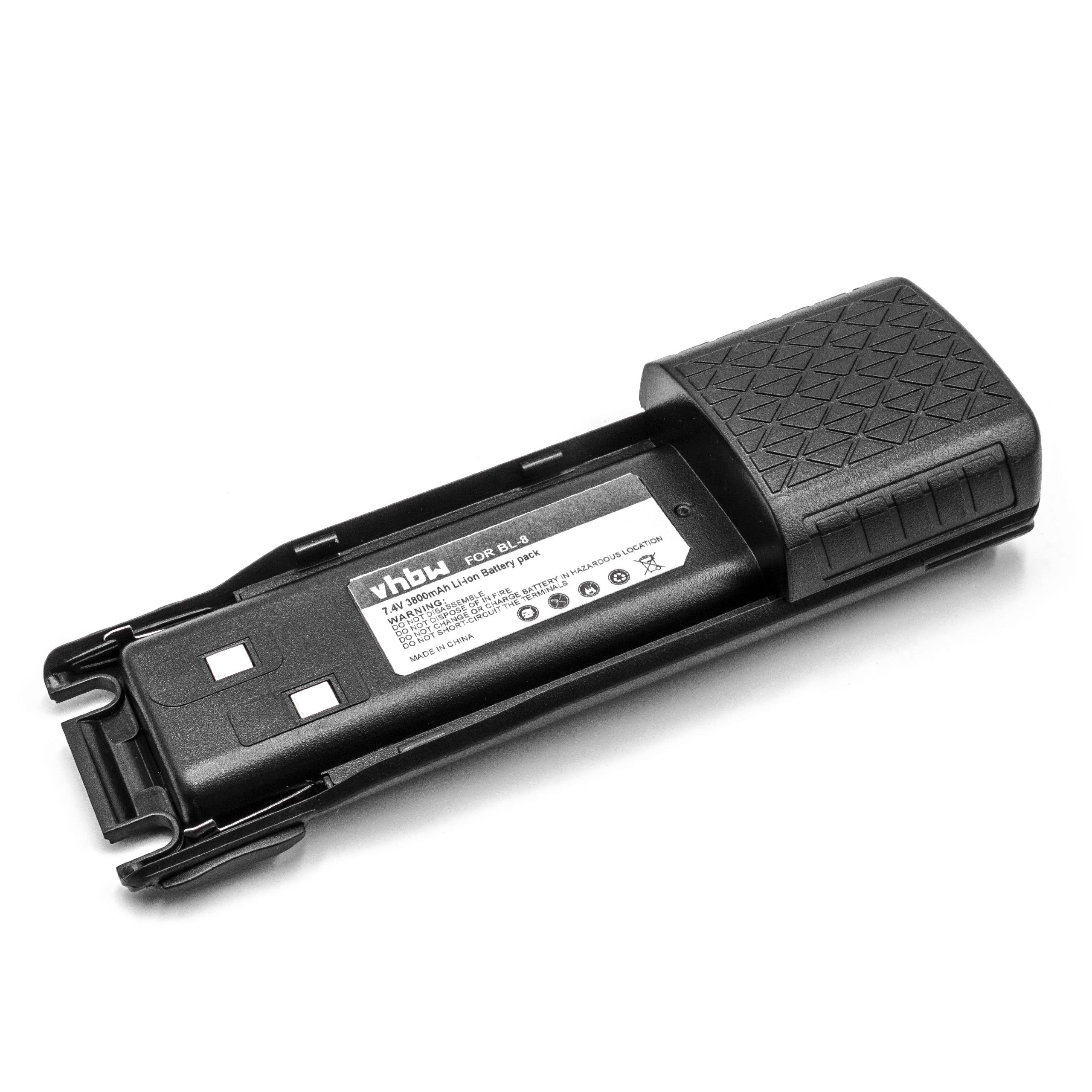 Batterie remplace Baofeng BL-8 pour radio talkie-walkie - 3800mAh 7,4V Li-ion