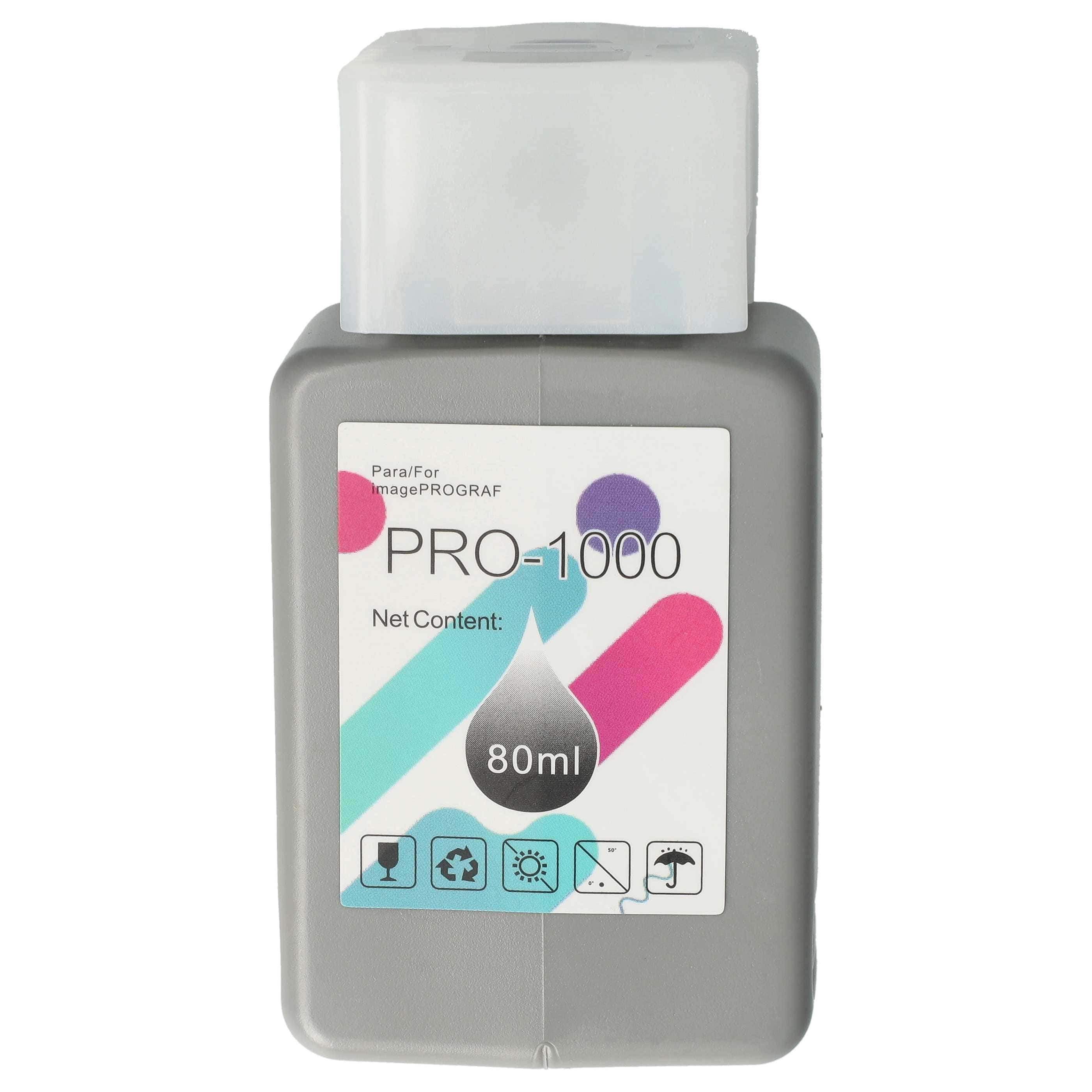 Ink Cartridge as Exchange for Canon PFI-1000B, PFI-1000 B for Canon Printer - Blue 80 ml + Chip
