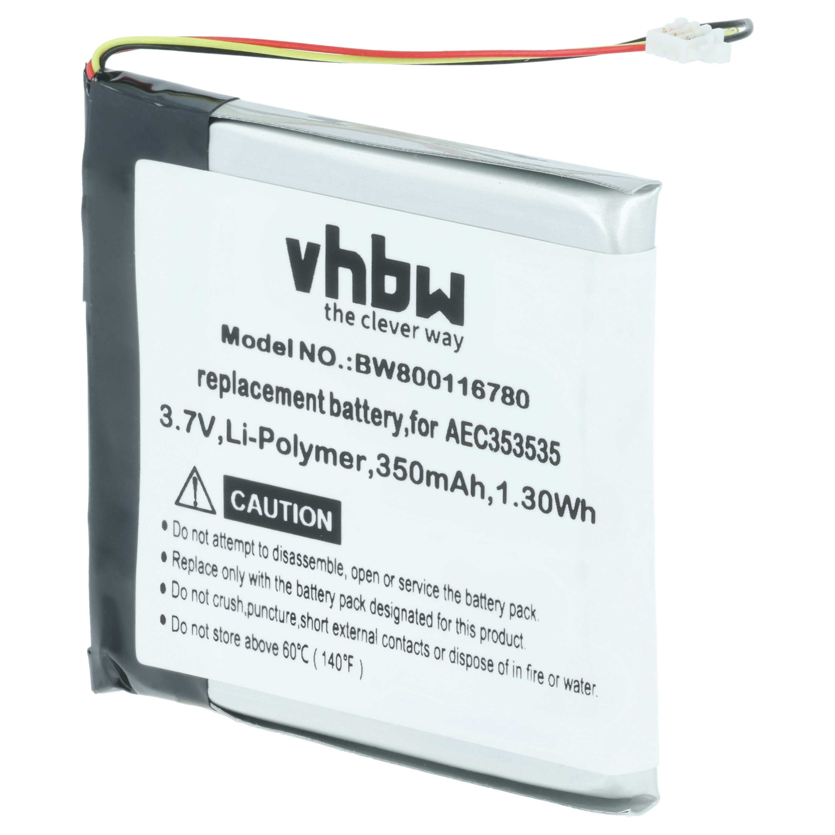 Akumulator do słuchawek bezprzewodowych zamiennik Beats AEC353535 - 350 mAh 3,7 V LiPo