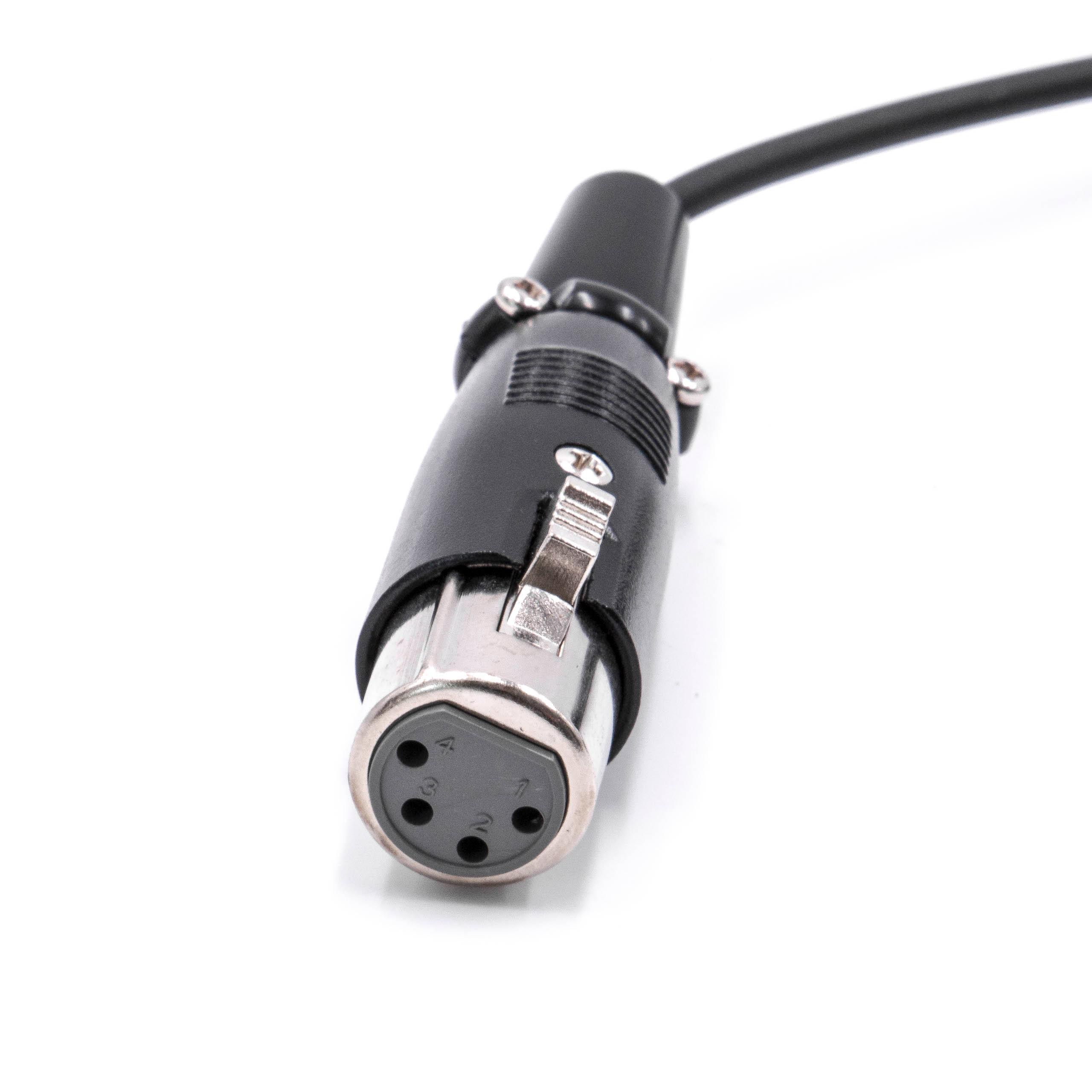 Adapter Cable D-Tap (male) to XLR 4-Pin suitable for Camera - Black