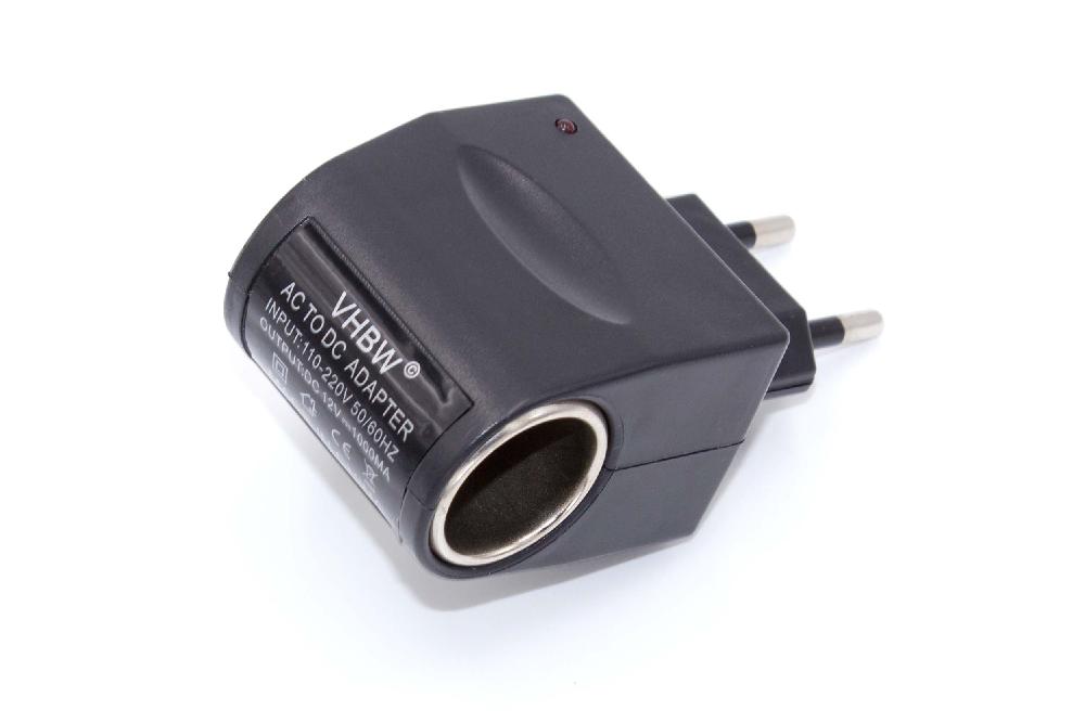 vhbw Adaptateur allume-cigare 12 V vers 220 V, convertisseur de tension 1000 mA pour GPS, système de navigatio