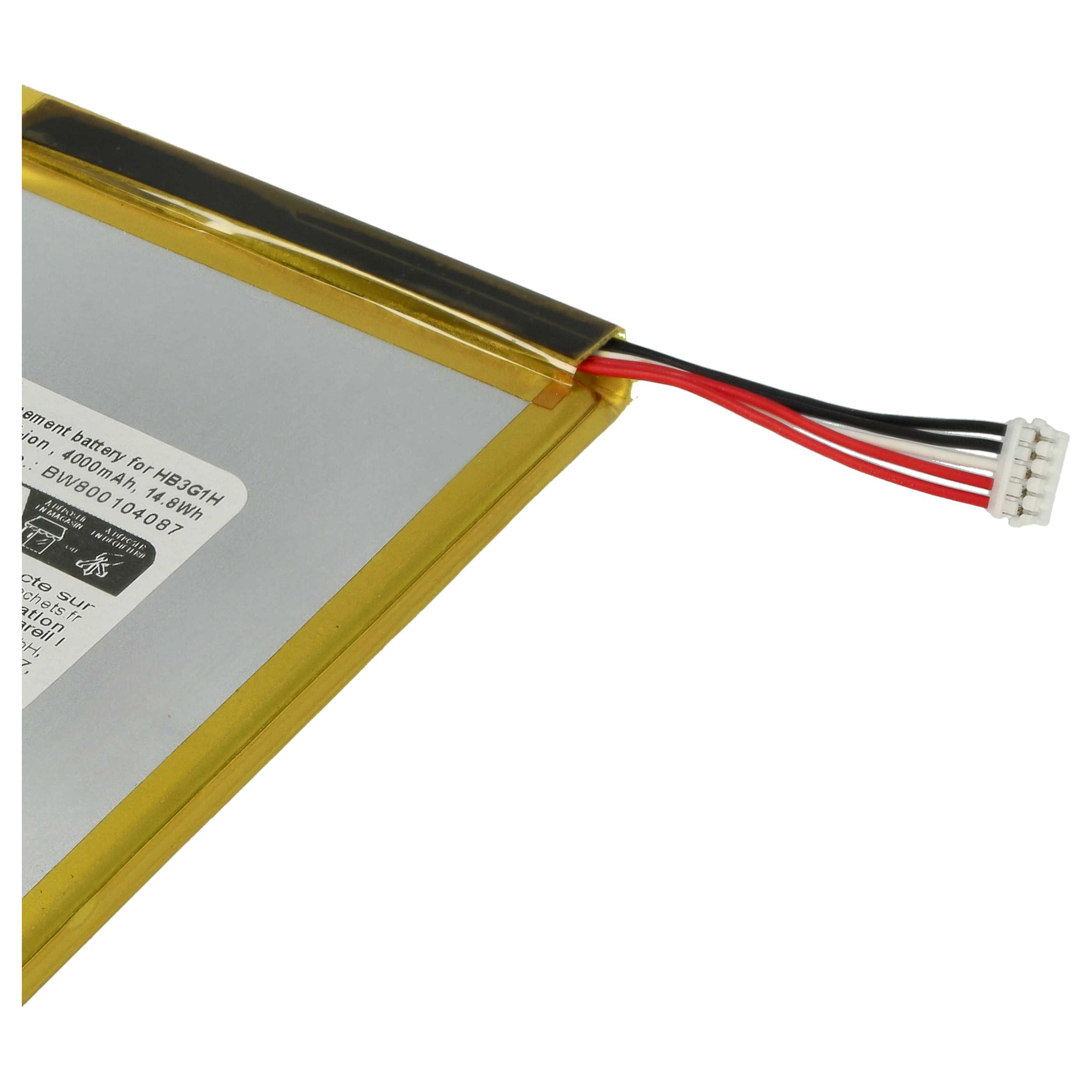 Tablet Battery replaces HB3G1H - 4000 mAh 3.7 V Li-polymer