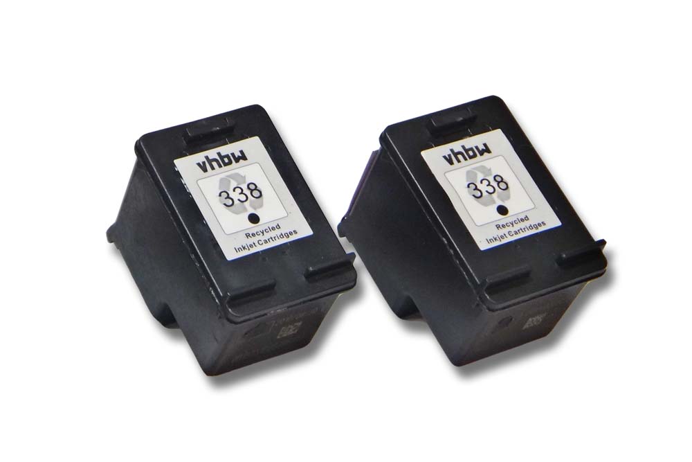 2x Ink Cartridges suitable for 6520 HP Deskjet 6520 Printer - black