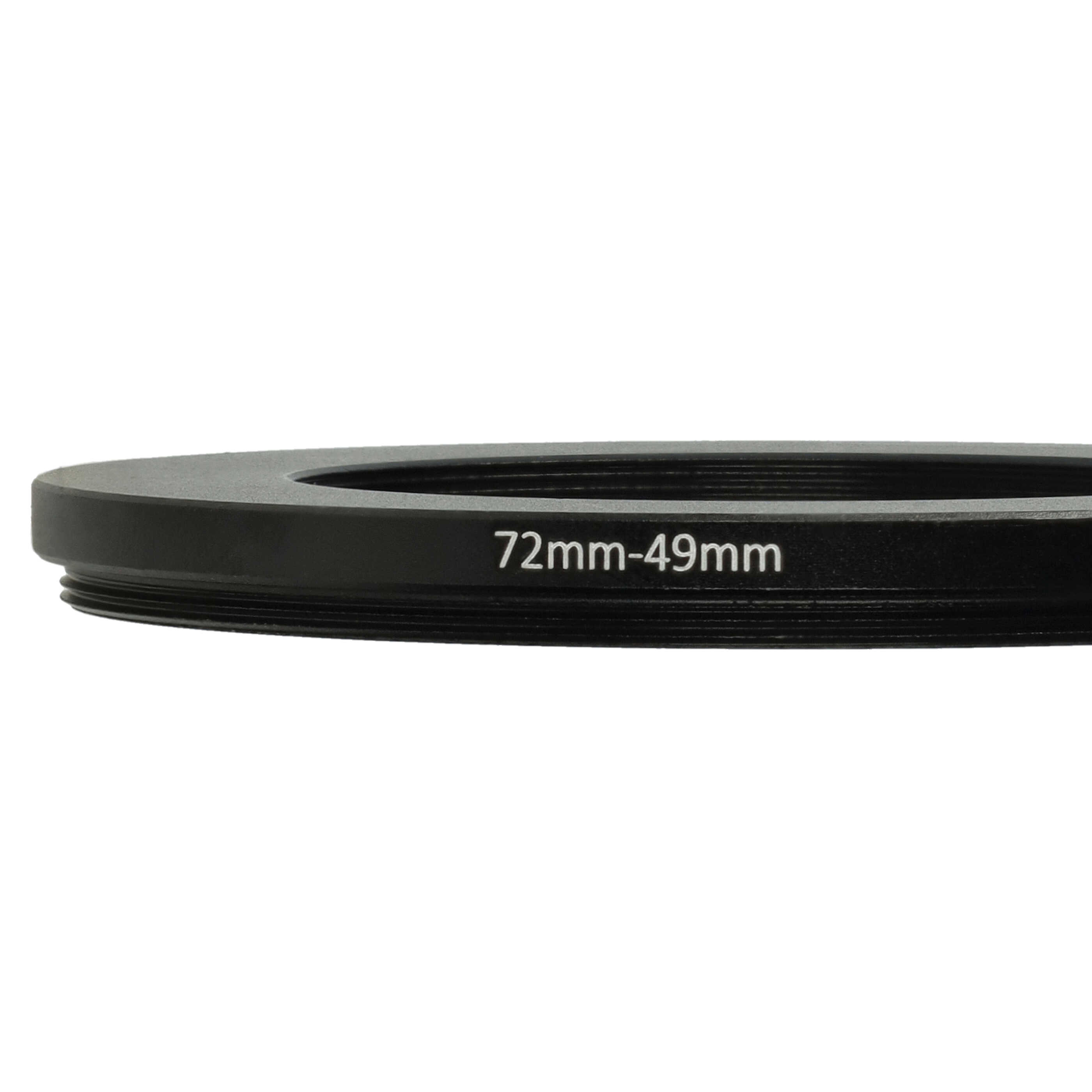 Anillo adaptador Step Down de 72 mm a 49 mm para diversos objetivos de cámara