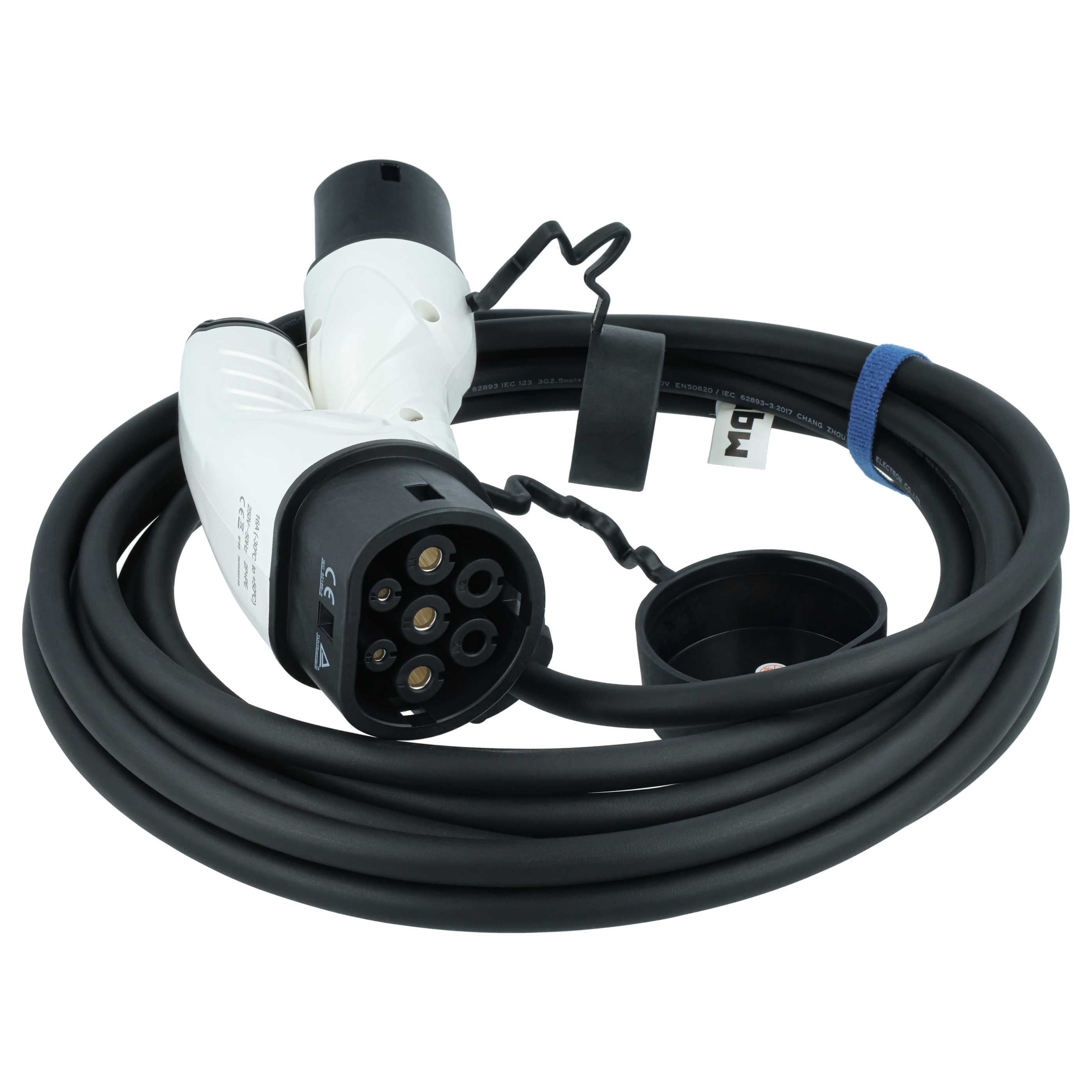 Charging Cable - Type 2 to Type 2 Cable, Single-Phase, 16 A, 3.5 kW, 7 m