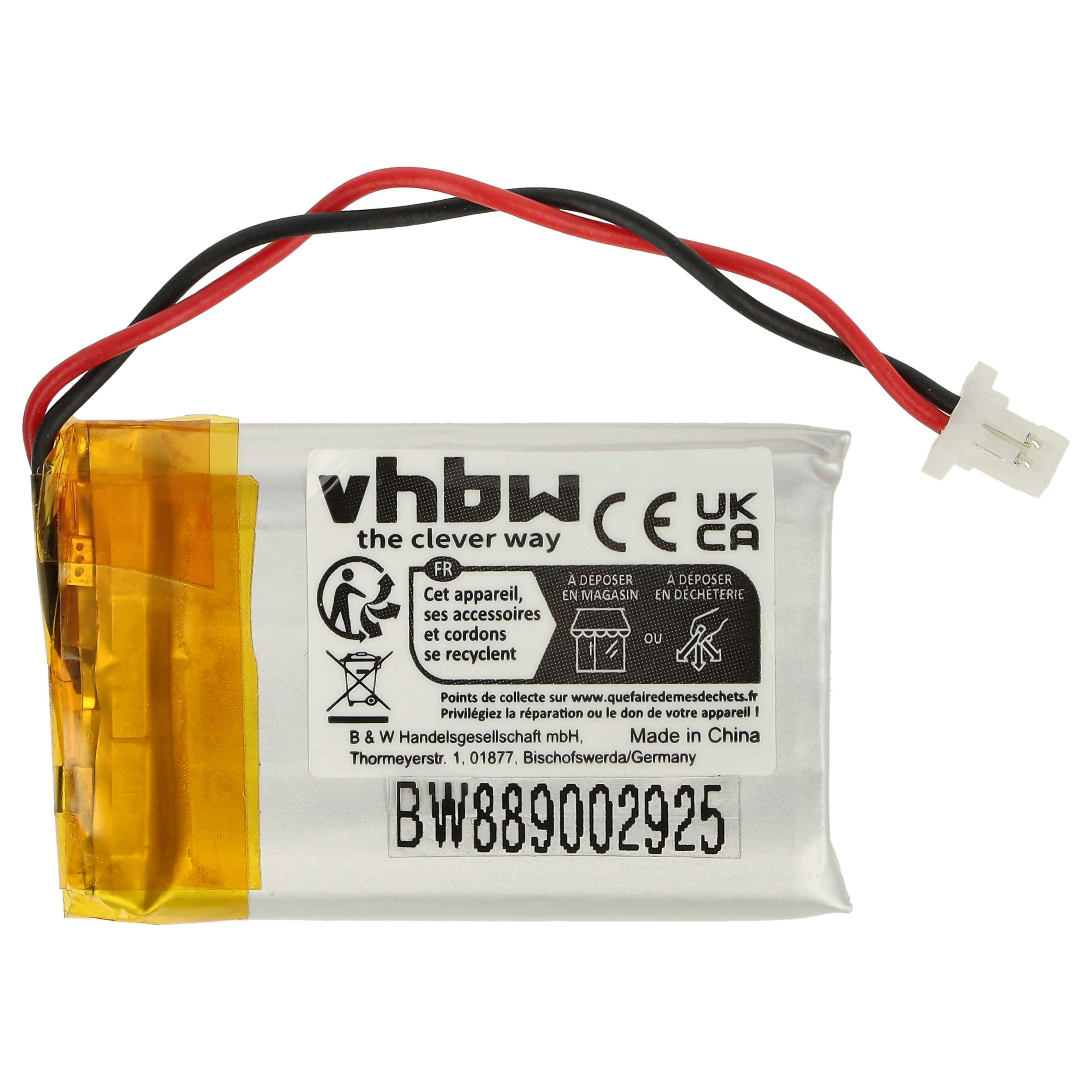 Akumulator do słuchawek bezprzewodowych zamiennik GMB452233 - 365 mAh 3,7 V LiPo