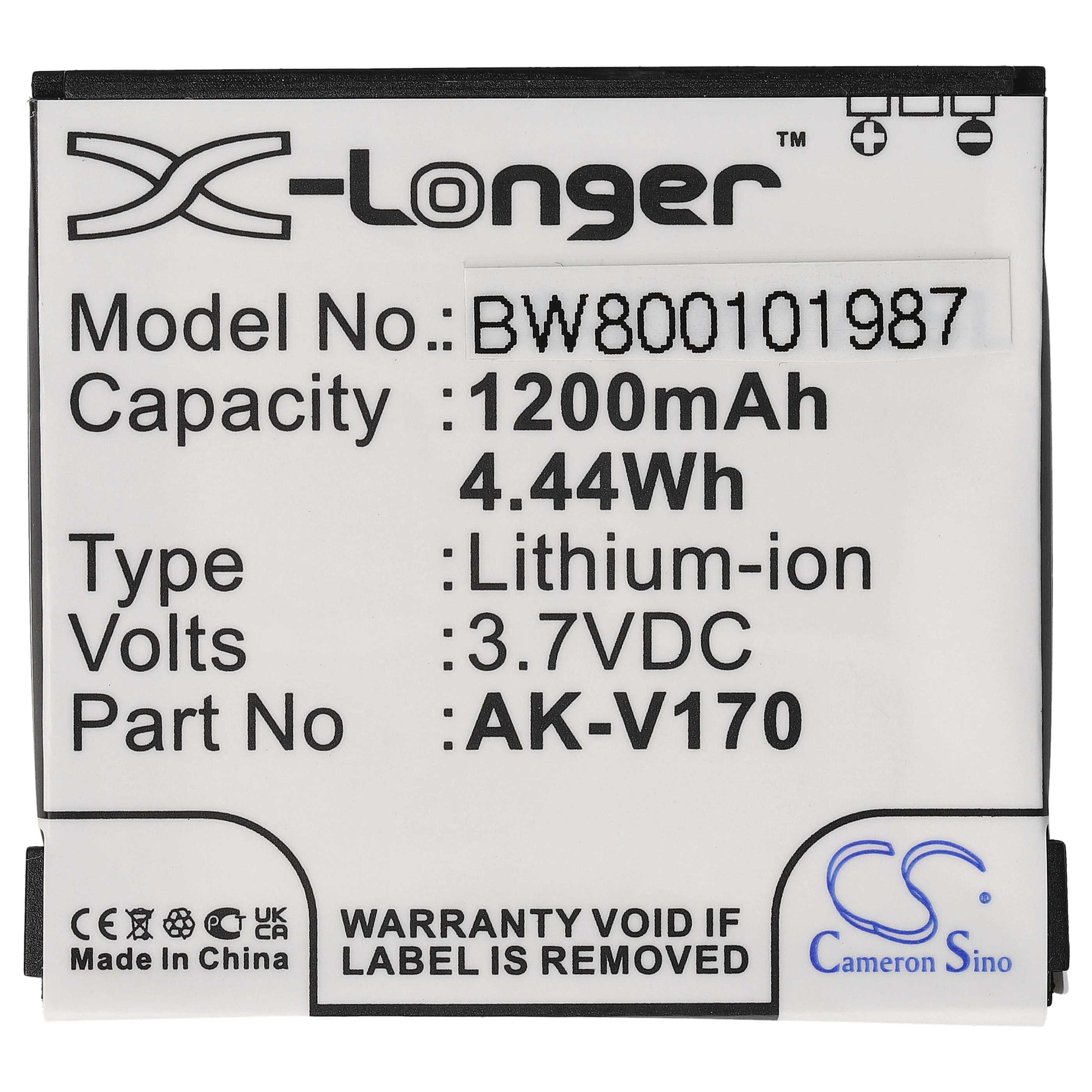 Akumulator do telefonu dla seniora zamiennik Emporia AK-V170 - 1200 mAh 3,7 V Li-Ion