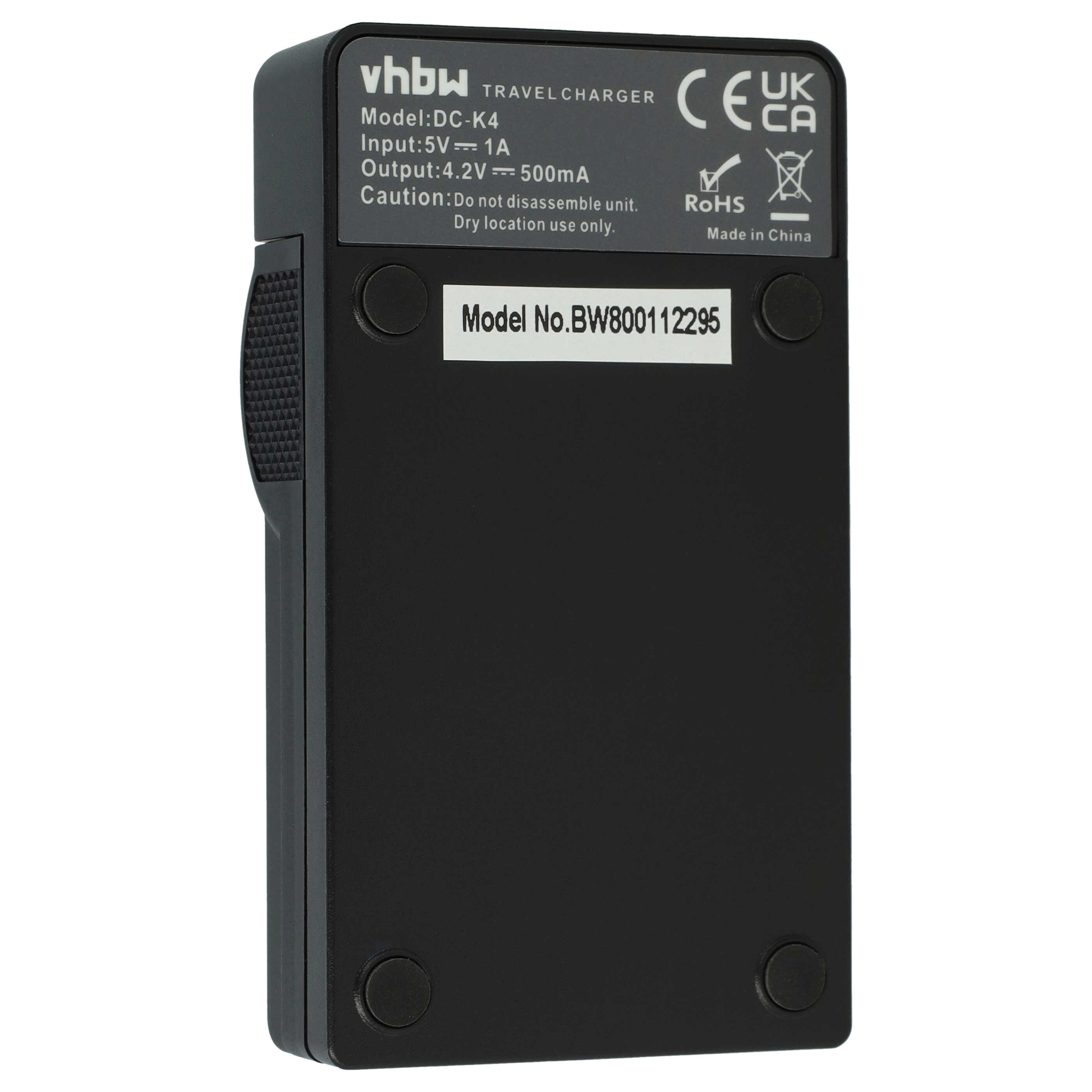 Battery Charger suitable for Pentax Digital Camera - 0.5 A, 8.4 V
