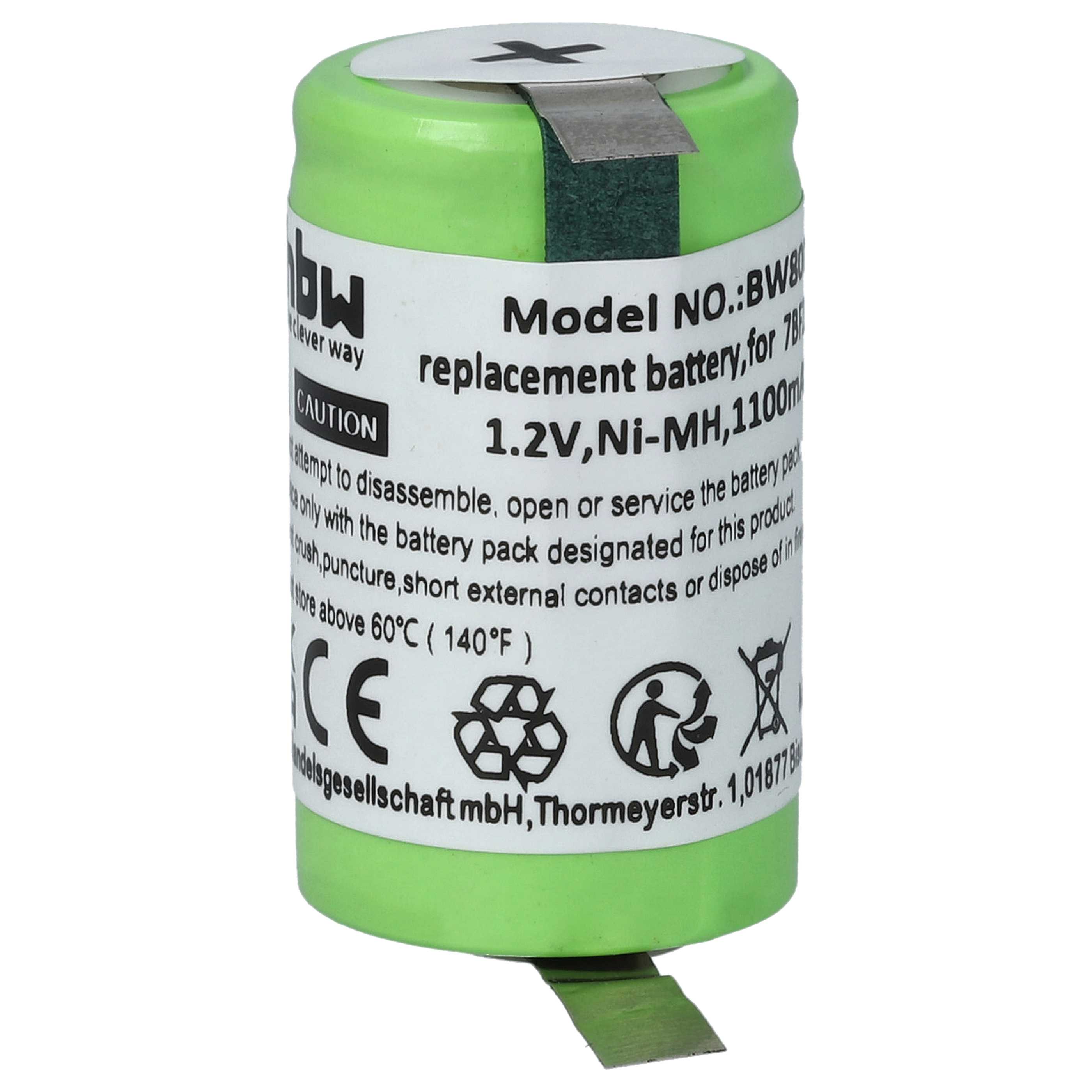 Akumulator do maszynki do strzyżenia zamiennik Braun 7BF21C, ULT-5, ULT-7, ULT-9 - 1100 mAh 1,2 V NiMH