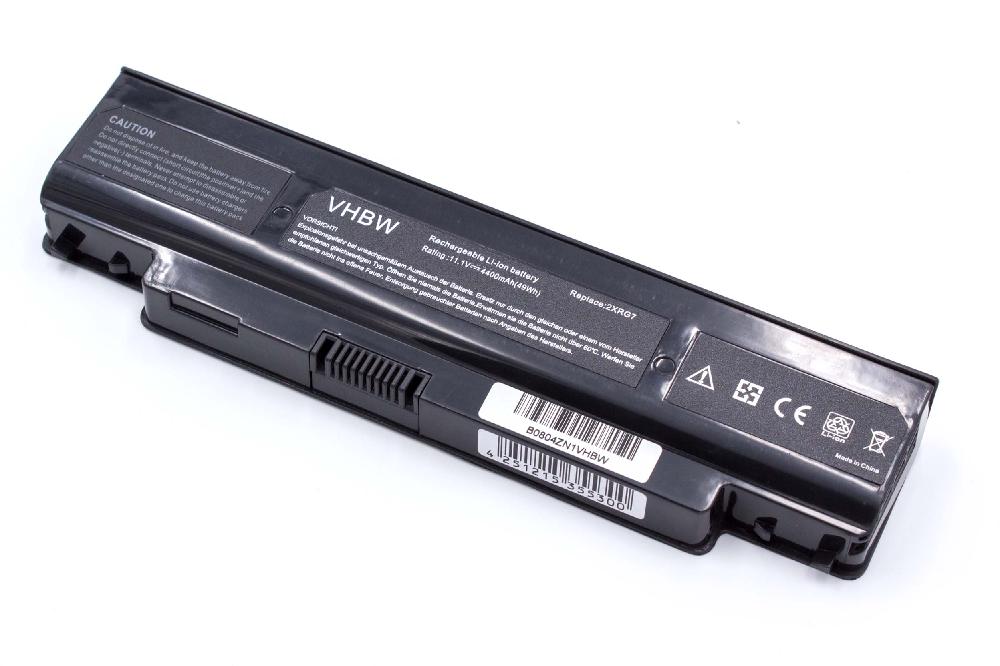 Batterie remplace Dell 02XRG7, 079N07, 312-0251, 2XRG7 pour ordinateur portable - 4400mAh 11,1V Li-ion, noir