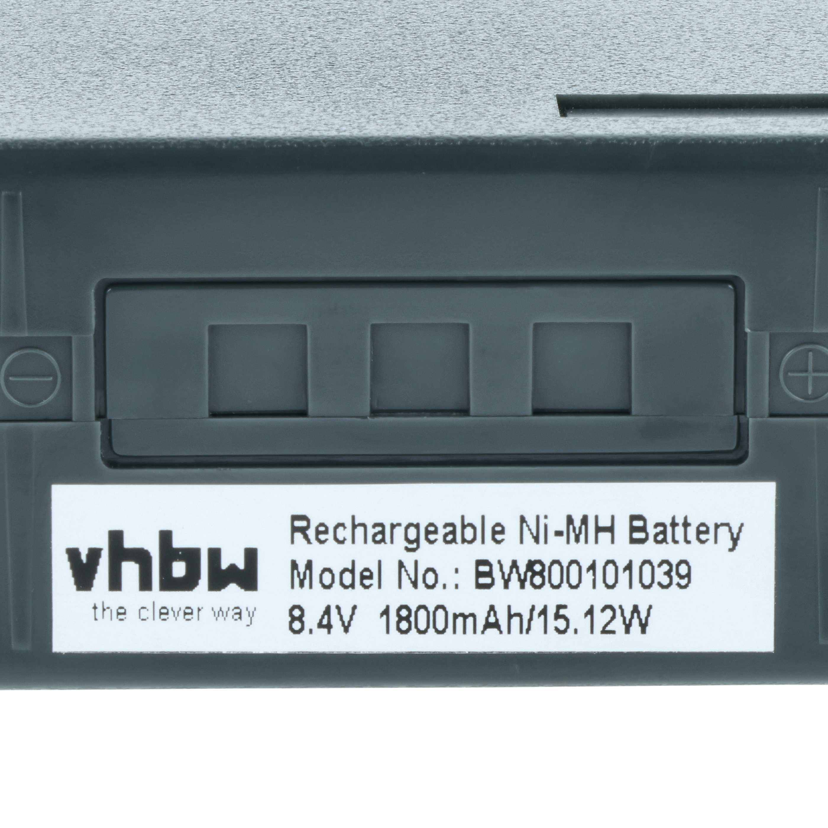 Radio 5x Battery replaces Icom BP-8, CM-8, CM-8G - 1800 mAh 8.4 V NiMH