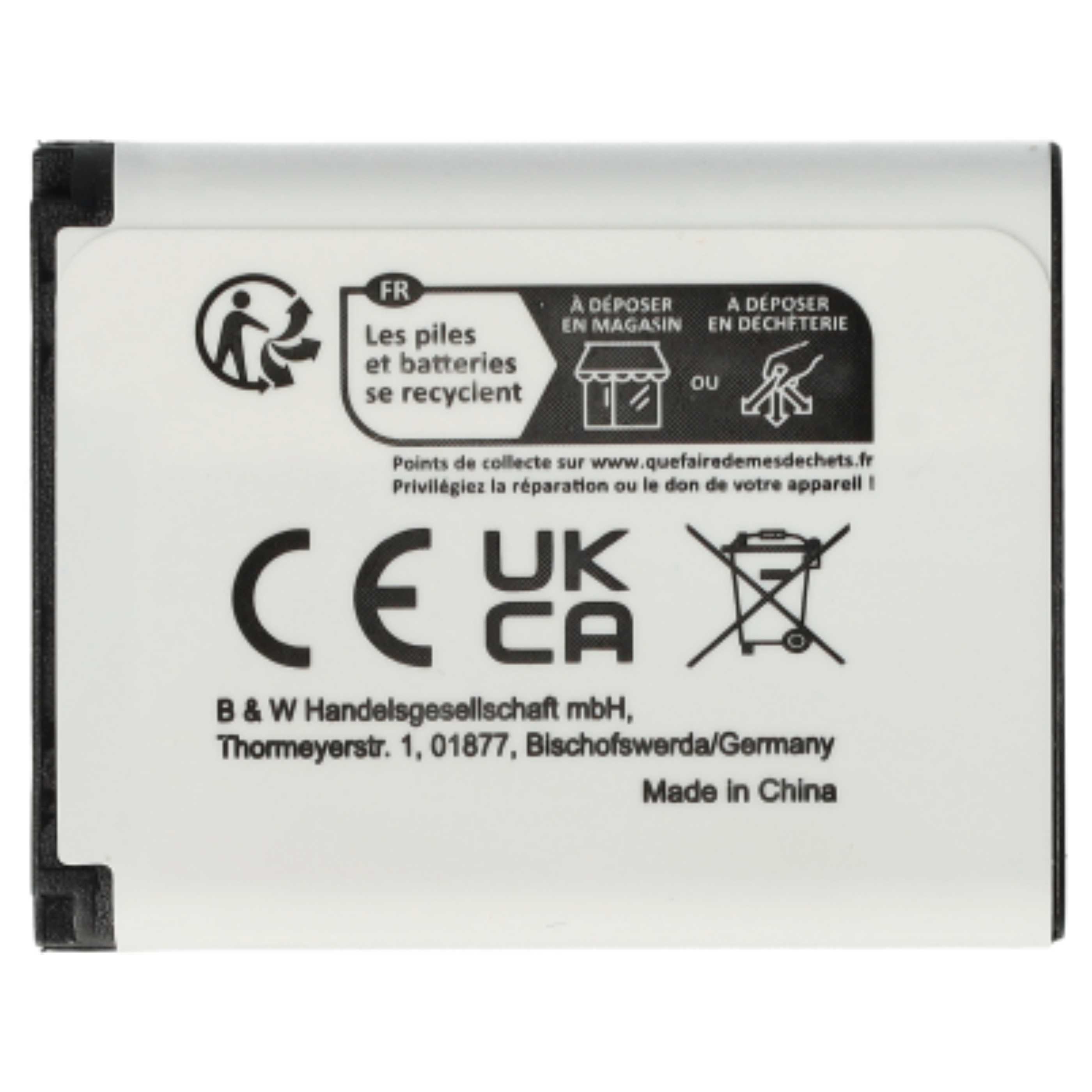 Kamera-Akku (3 Stück) als Ersatz für BenQ DLI216 - 500mAh 3,6V Li-Ion