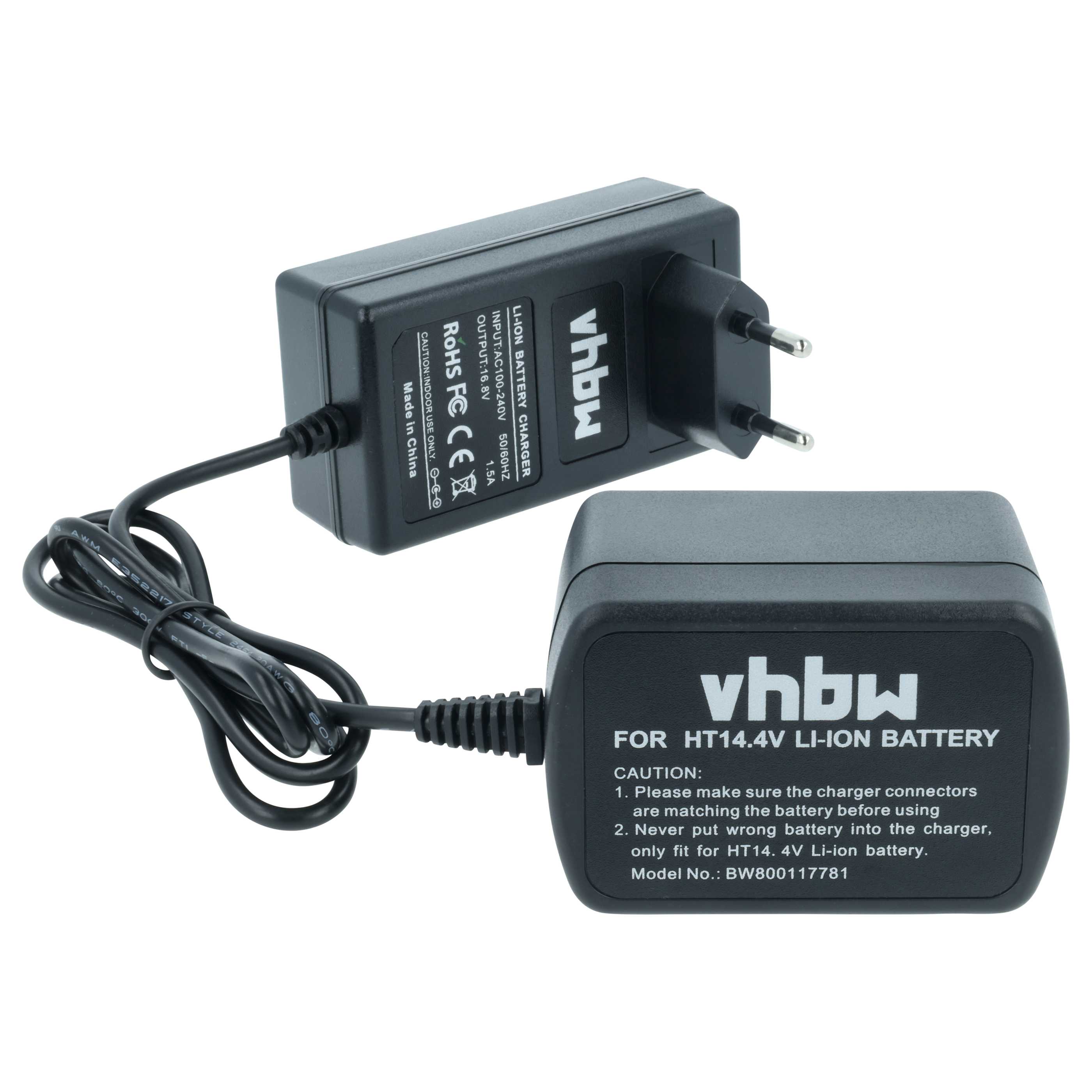 1x caricatore, 1x batteria 2 Ah utensile