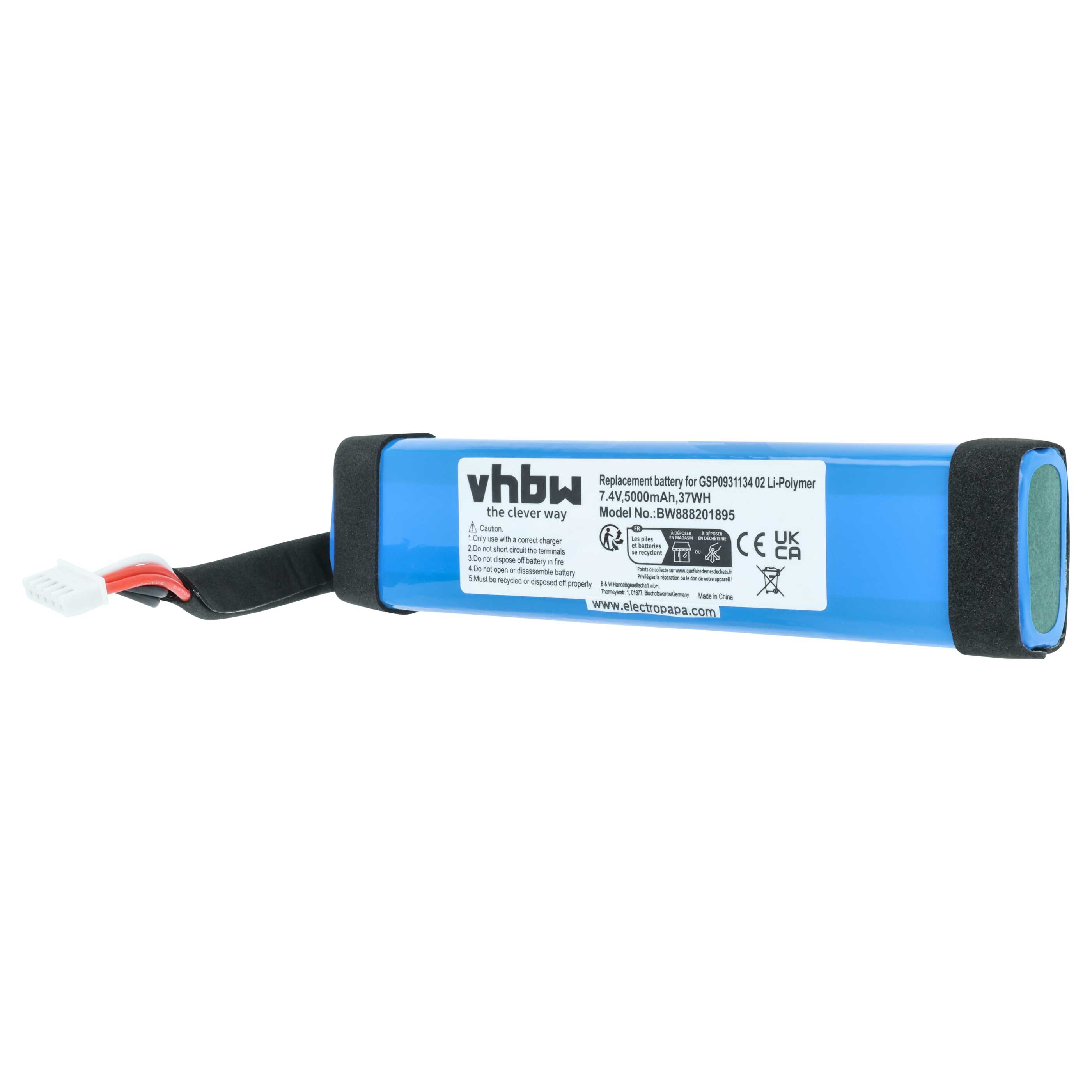 Akumulator do głośnika zamiennik JBL GSP0931134 02 - LiPo 5000mAh