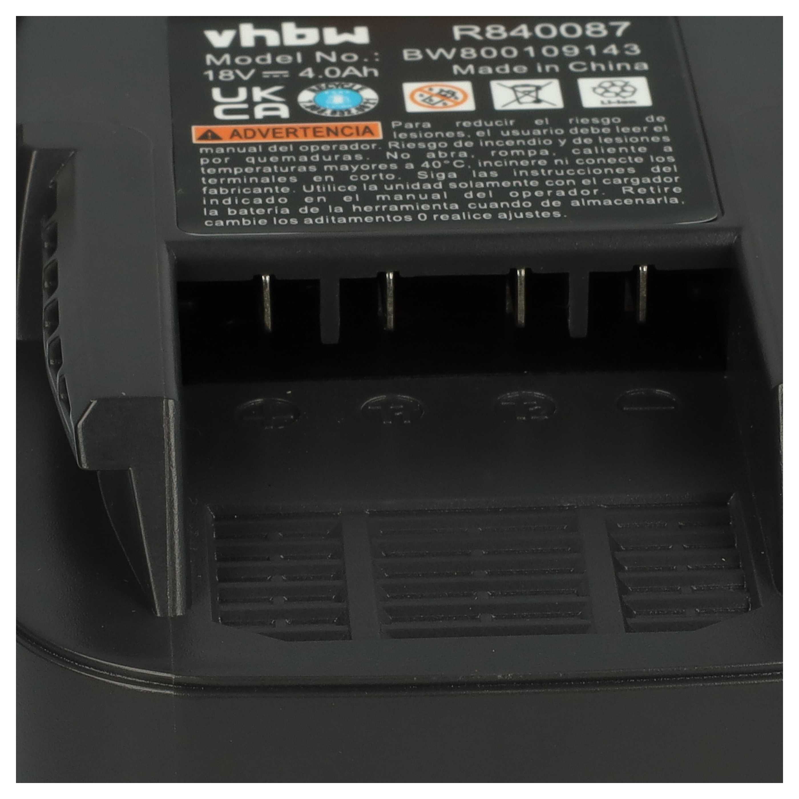Batterie (2 pcs.) remplace AEG B1814, B1817G, B1814G, B1817, L1815 outil électrique Ridgid - 4Ah 18V Li-ion