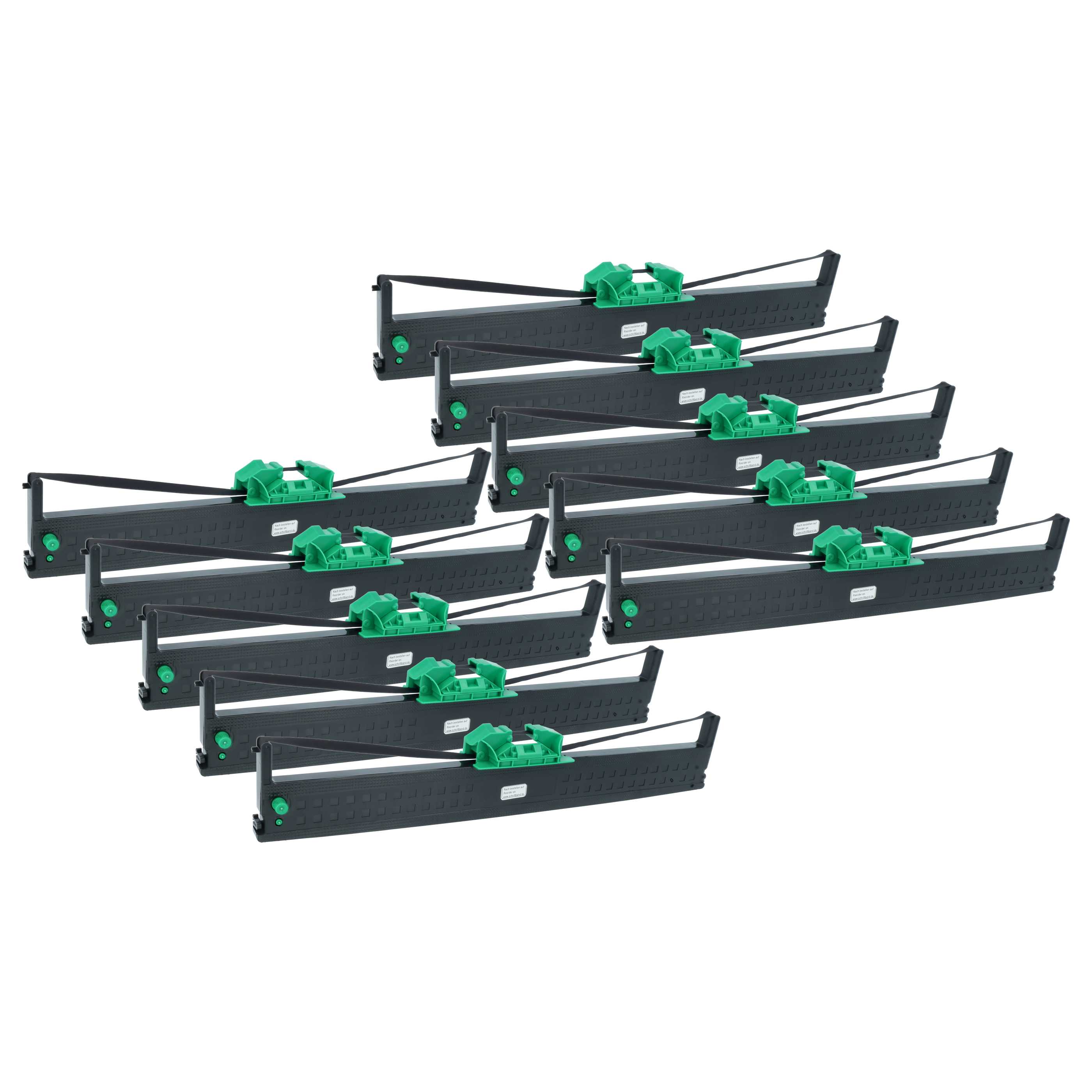 10x Ink Ribbon replaces Olivetti B0375 for Dot Matrix, Receipt Printer - Black