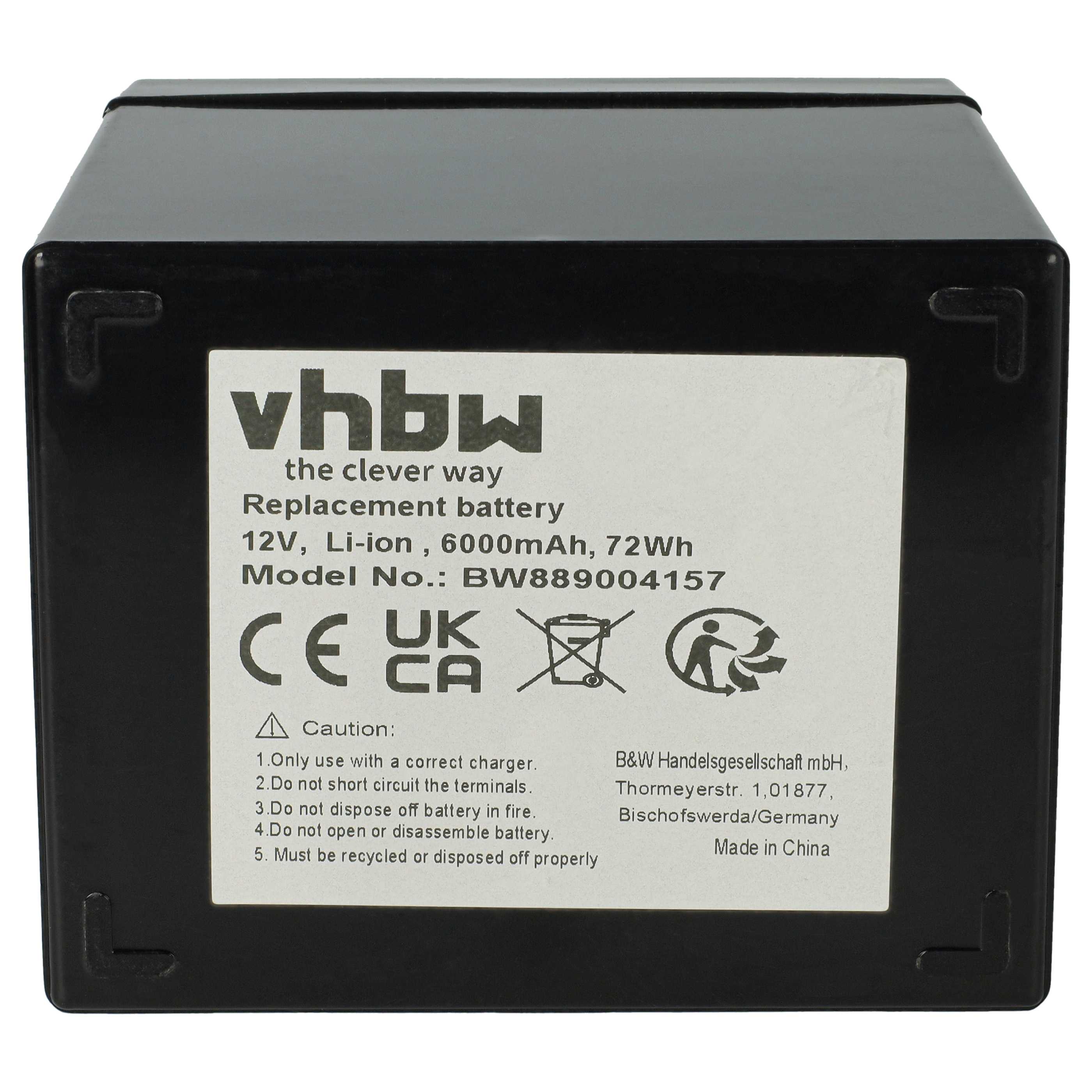 Battery suitable for Hecht, Wolf Garten, LD Systems, The Box Caravan, Boat, Camper Vans, Solar Systems - 6 Ah