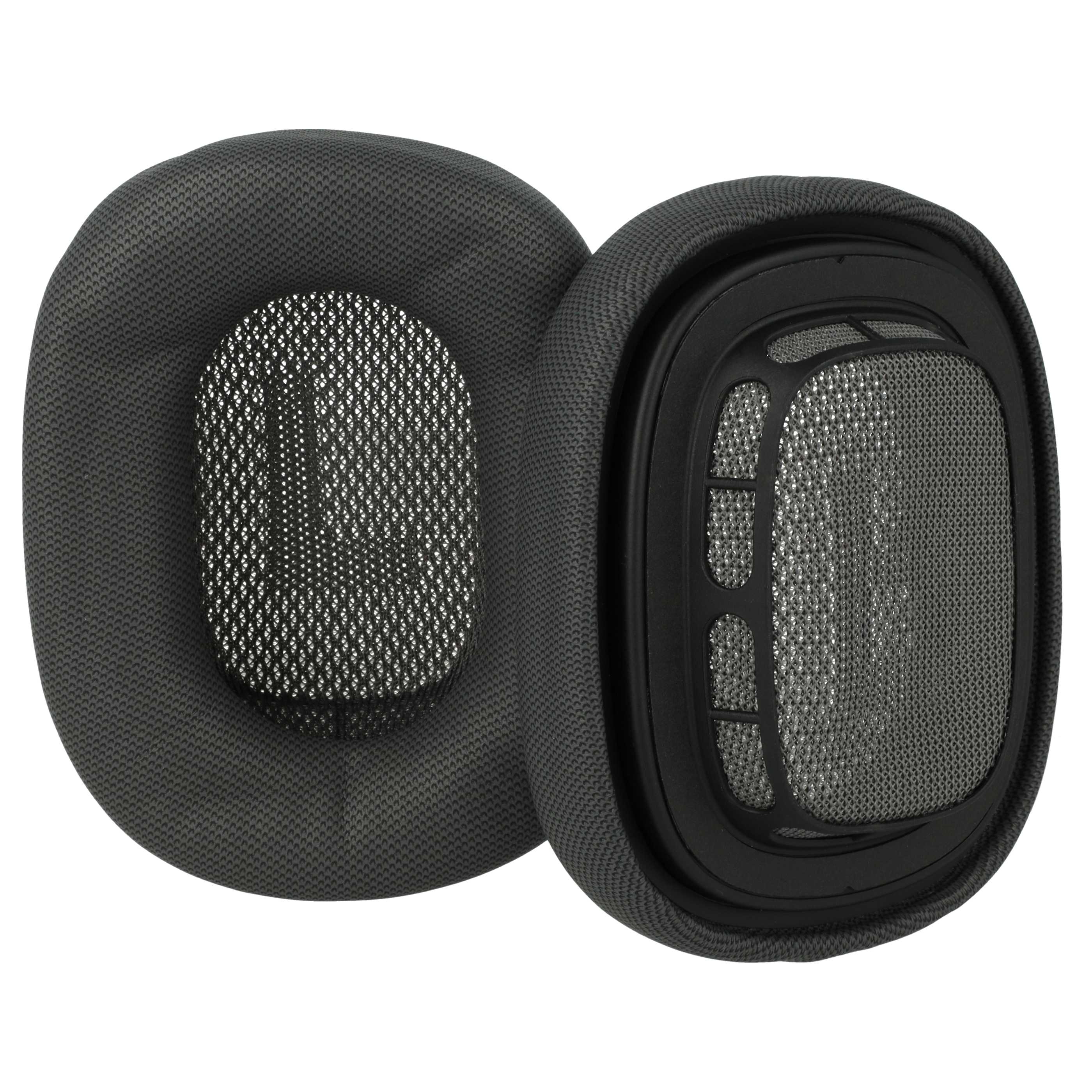 2x Ear Pads suitable for Apple AirPods Headphones etc. - foam / synthetic leather / plastic, 16 mm thick