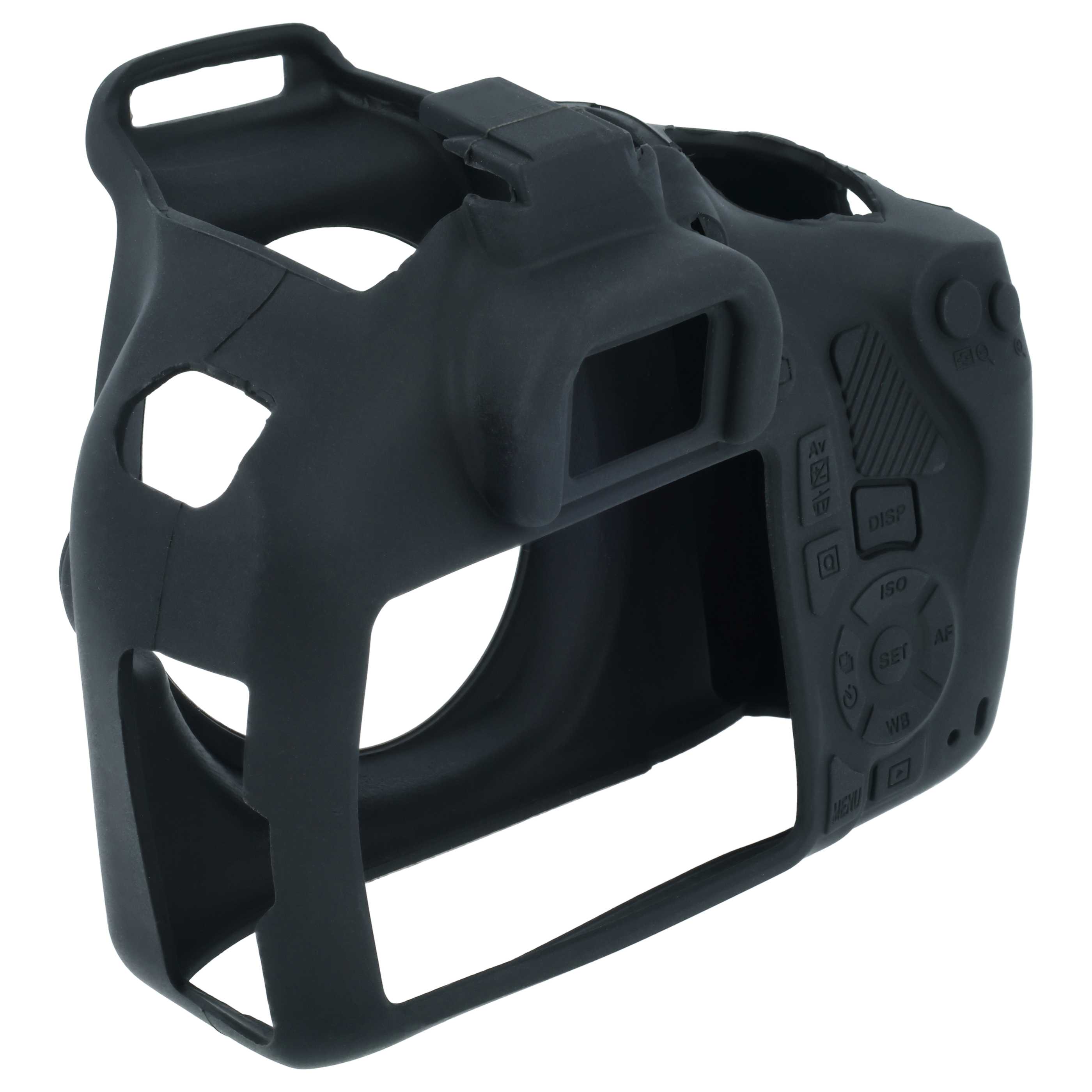 Case suitable for Canon EOS Kiss X80 Camera - Silicone, Black