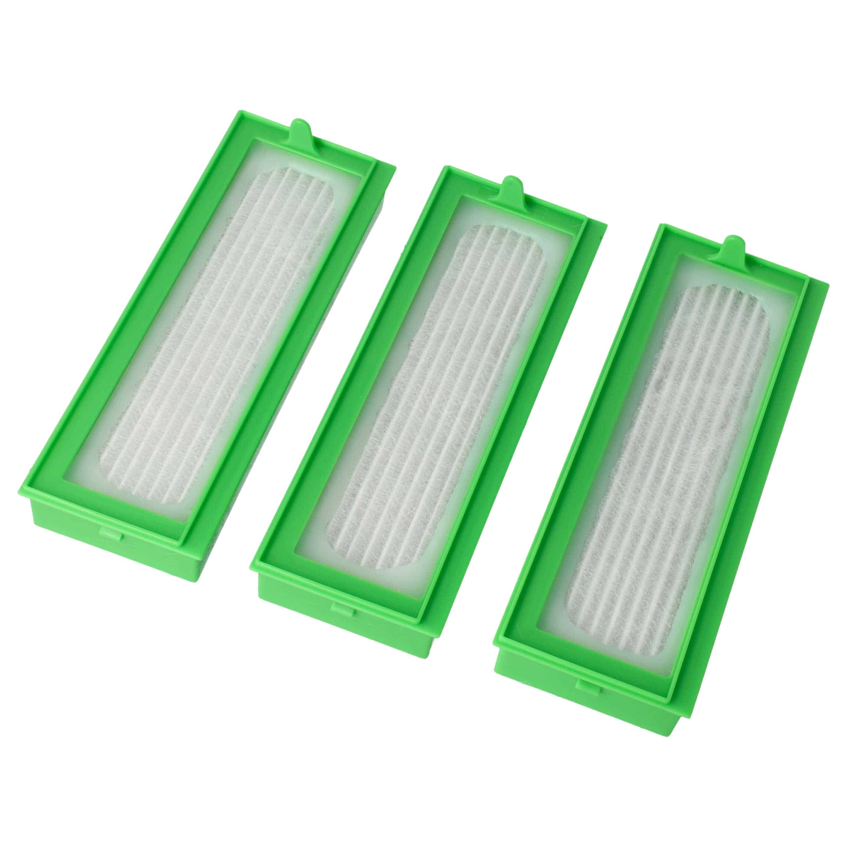 3x HEPA filter suitable for Vorwerk Kobold VR-300, VR300, VR-200, VR200 Vacuum Cleaner