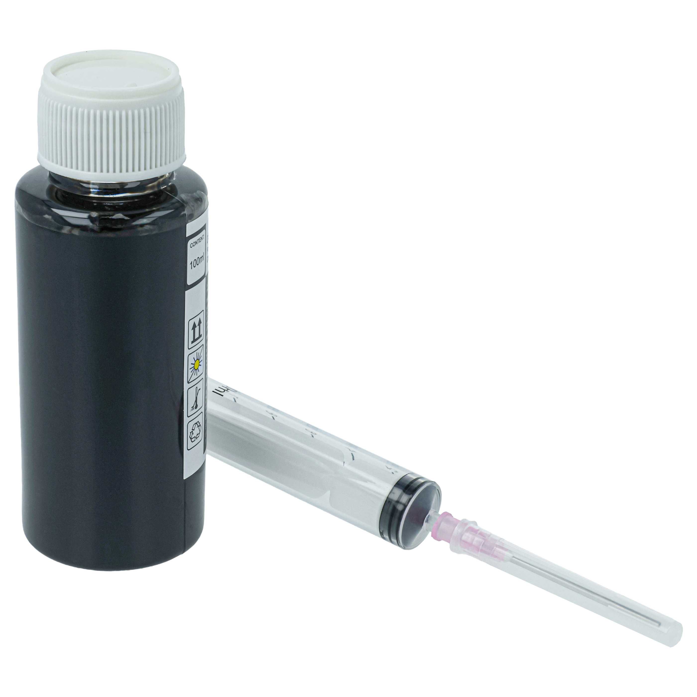 Refill Ink Black suitable for Canon Printer - Pigmented, 100 ml