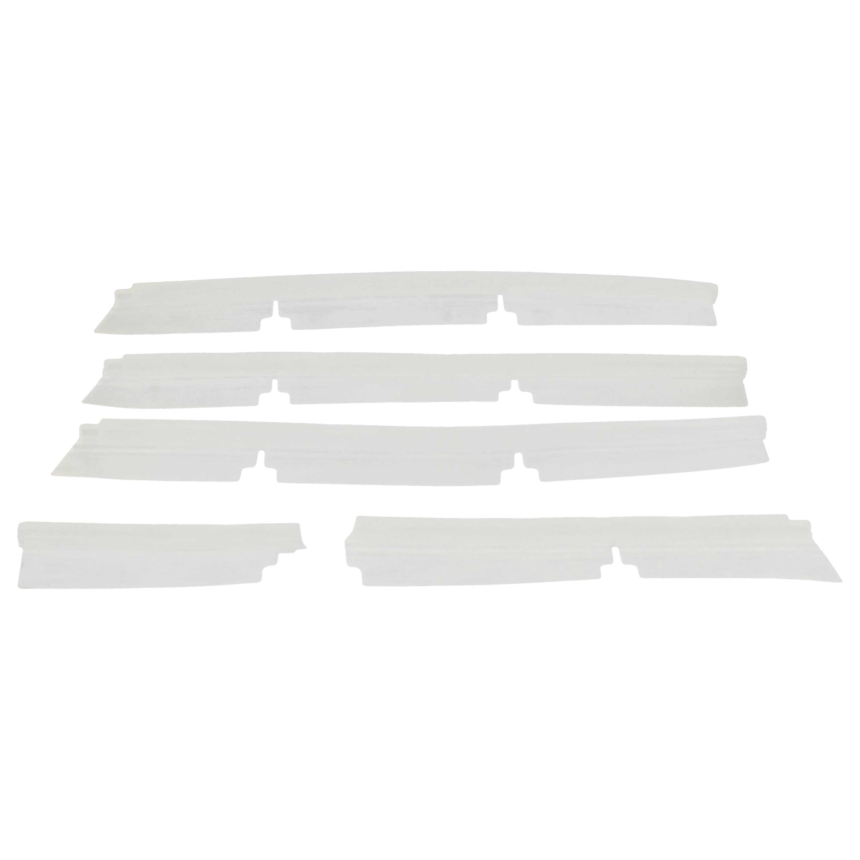 4x Rubber Lip suitable for Neato Botvac 70E, 75, 85, 80 Robot Vacuum Cleaner - With Slats