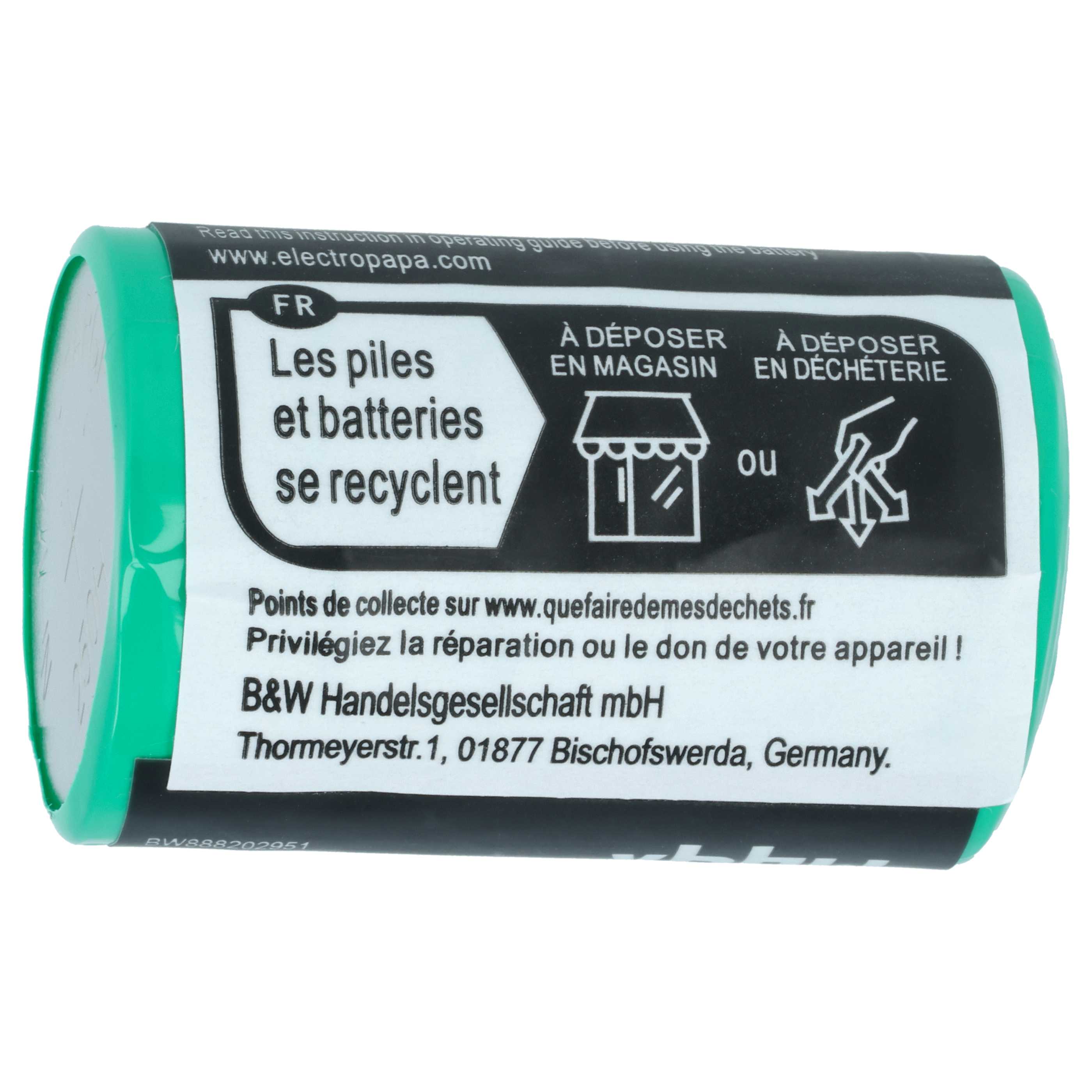 2x Akumulator zamiennik Servox 19632 - 230 mAh 7,2 V NiMH
