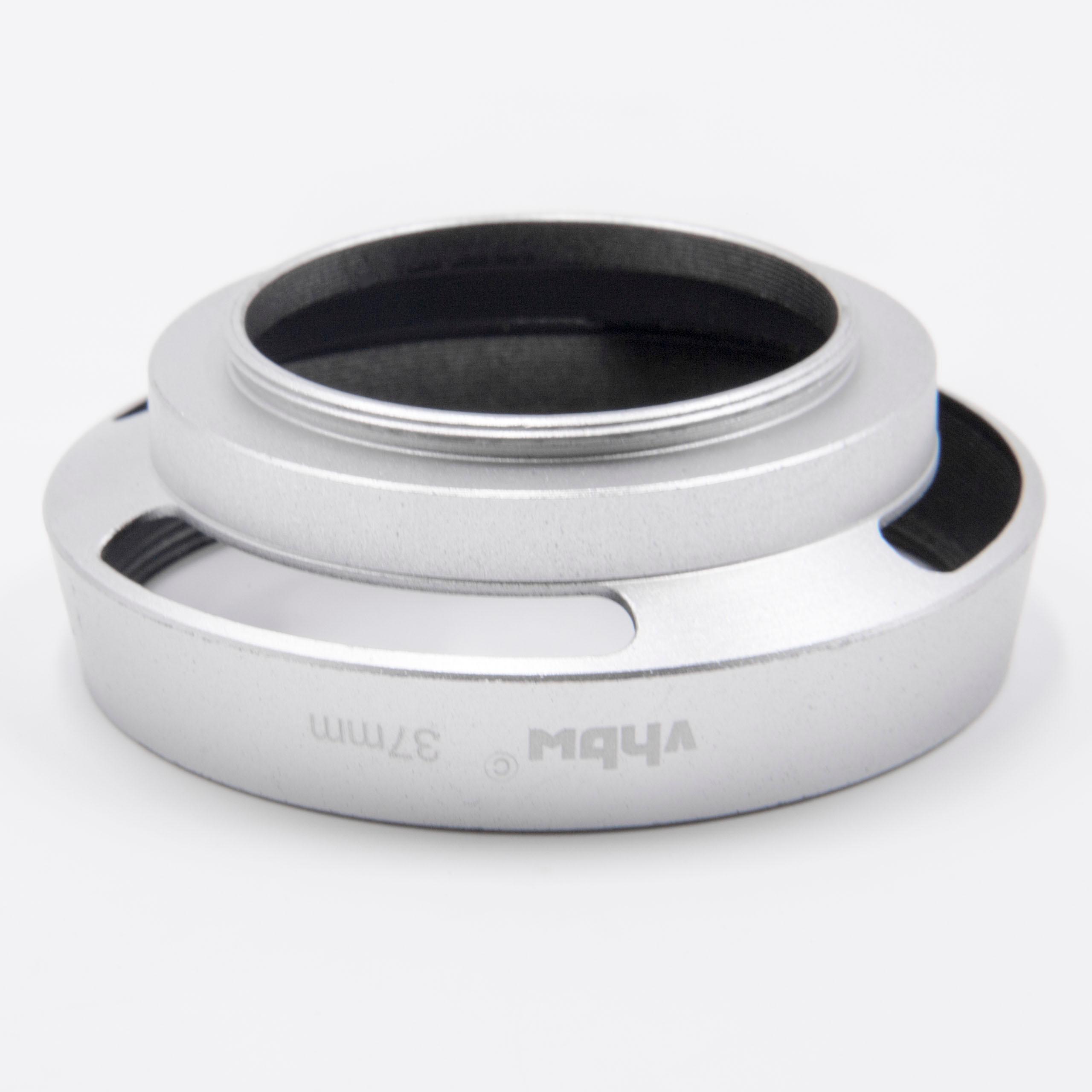 Lens Hood suitable for Lens with 37 mm Diameter, metal, silver