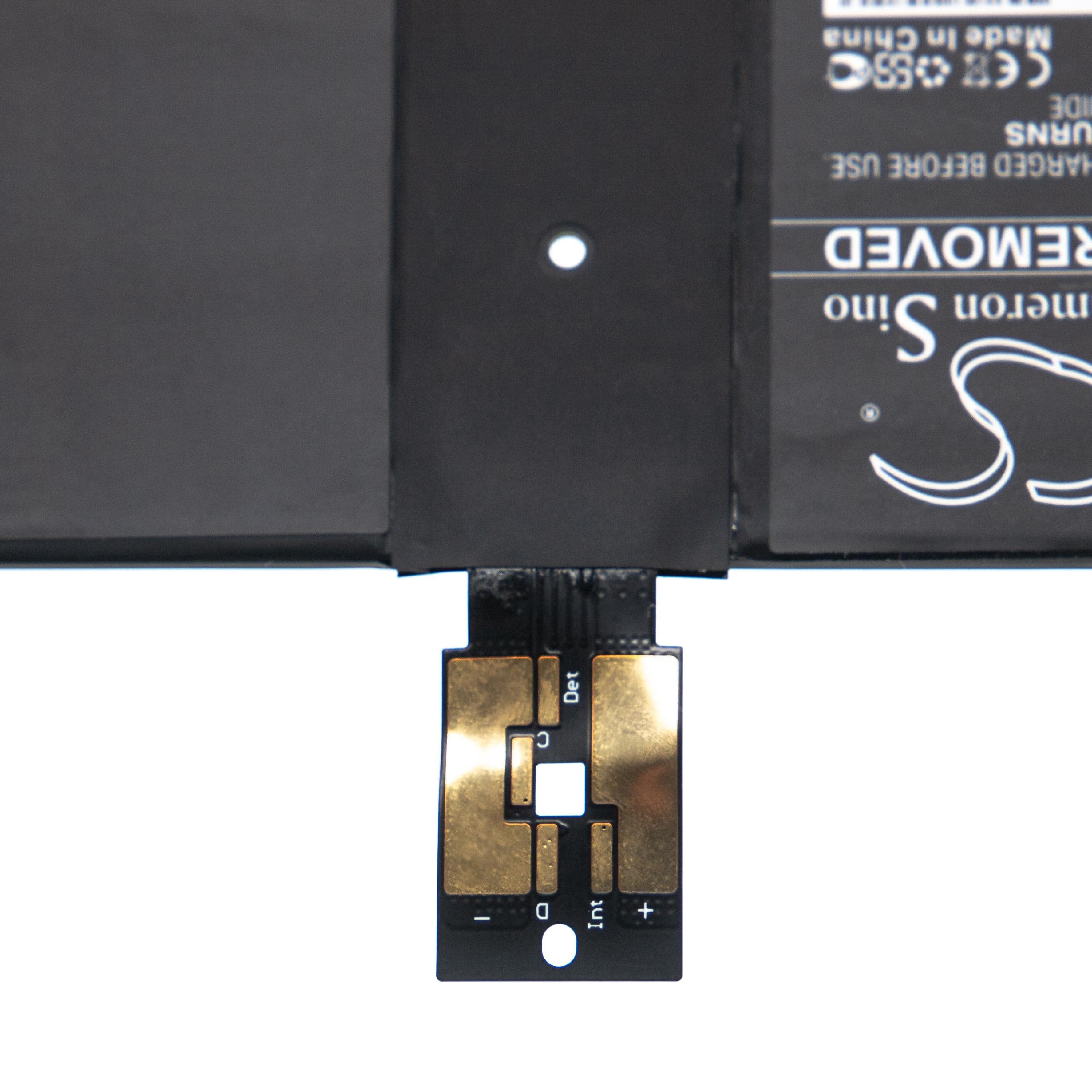 Batterie remplace Microsoft DYNK01, G3HTA036H pour ordinateur portable - 5900mAh 7,57V Li-polymère, noir