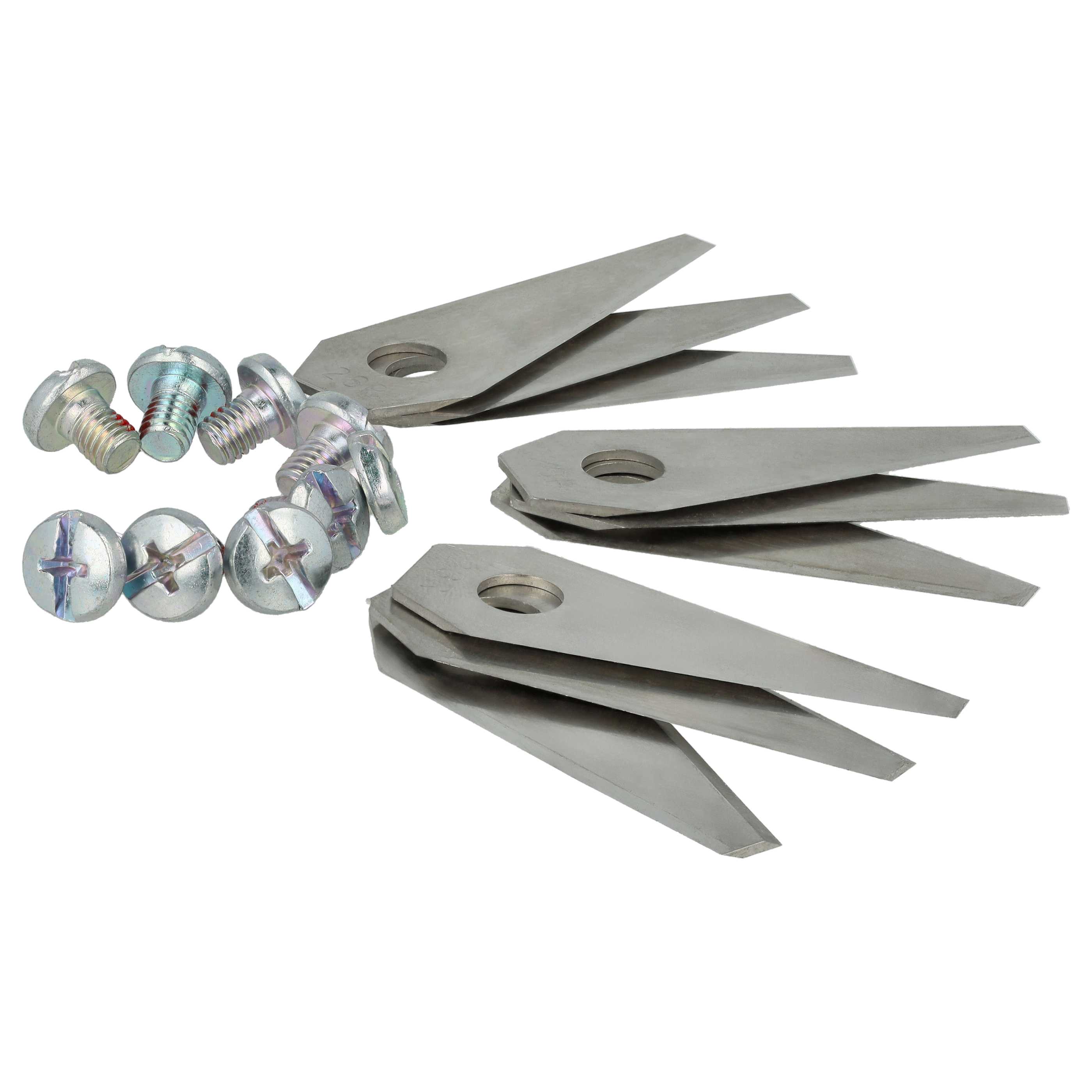 27x Lames remplace Bosch F 016 104 255, F 016 800 321 pour tondeuse – Couteaux acier, Silber