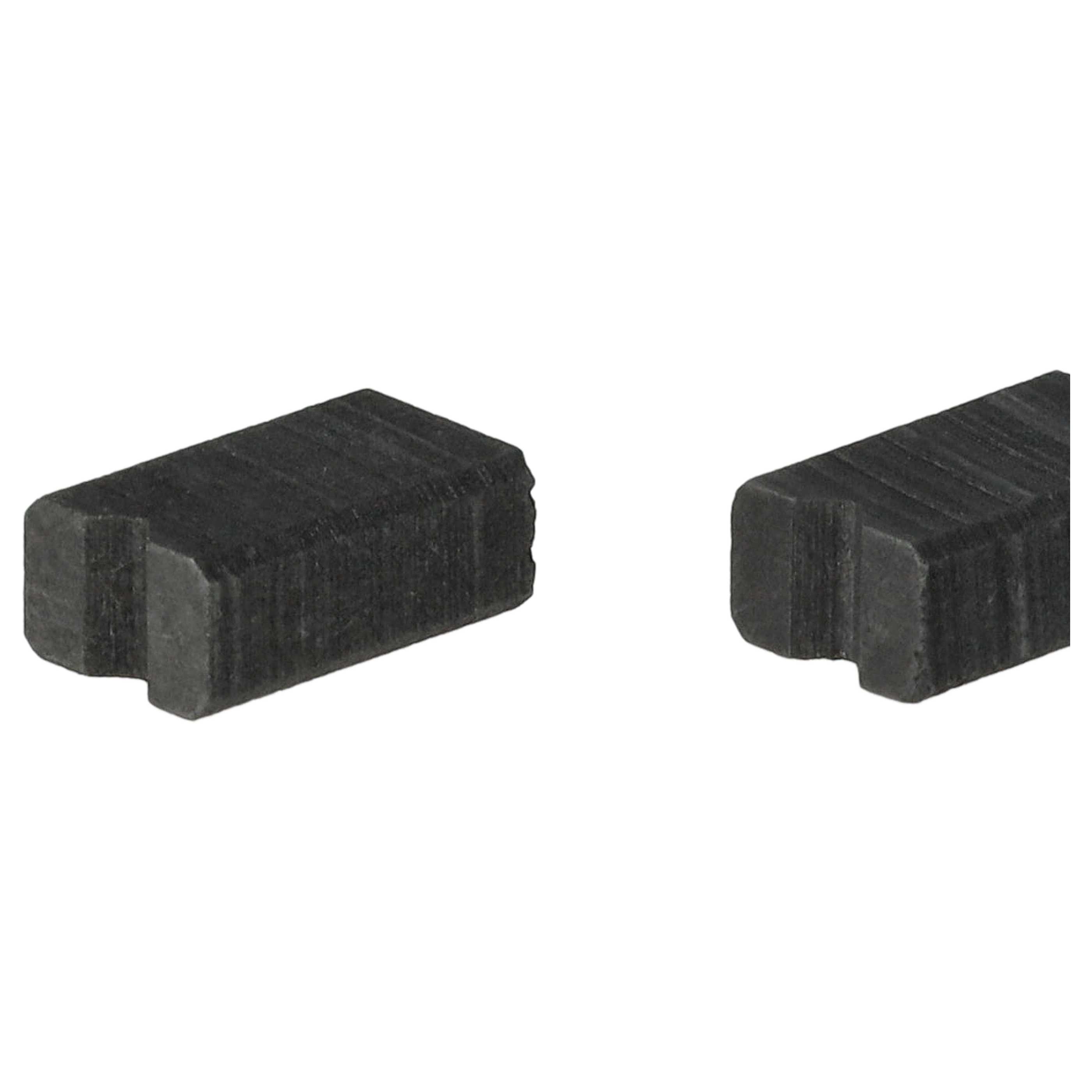 2x Kohlebürste passend für Bosch / Saeco / Siemens Jura Elektrowerkzeug - 6,25 x 4 x 10mm