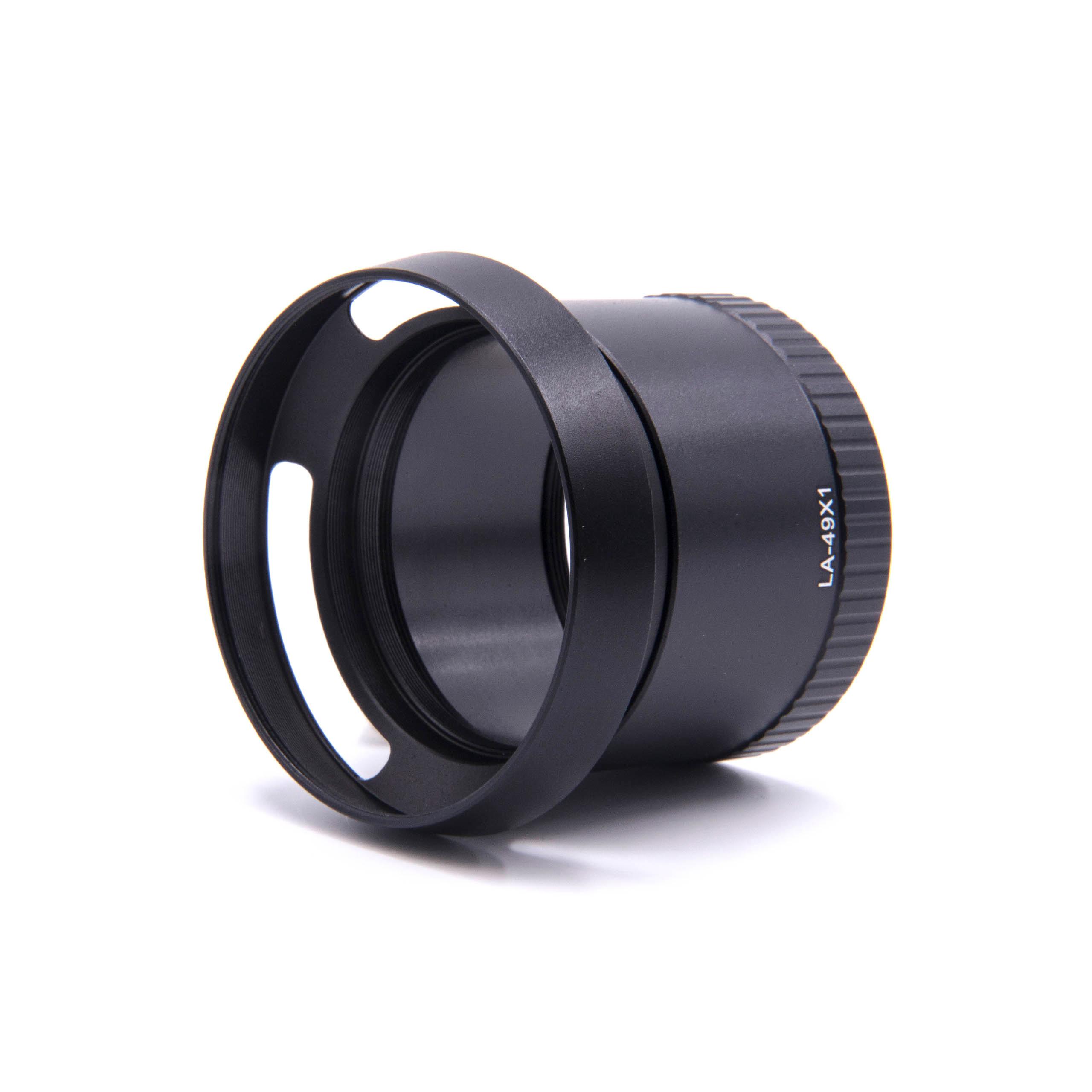49 mm Filteradapter in Tubusform Leica X1, X2 Kamera Objektiv