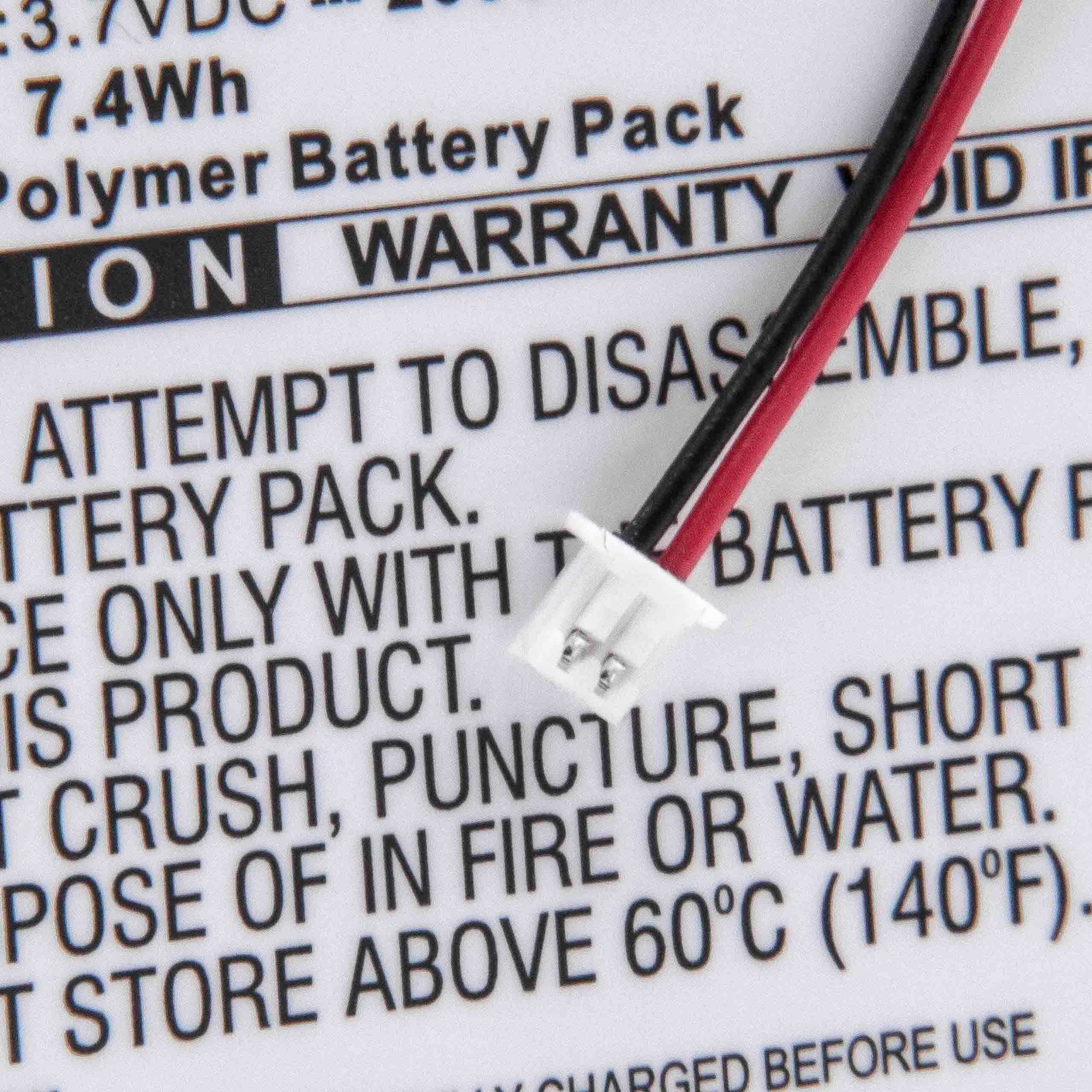 Baby Monitor Battery replaces Luvion SP405068 - 2000 mAh 3.7 V Li-polymer