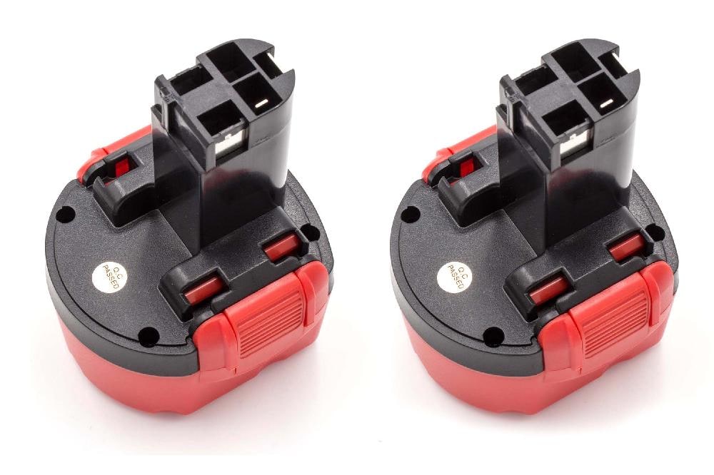 2x Battery replaces Bosch 2 607 335 260, 2 607 001 380 Electric Power Tool - 1500 mAh, 9.6 V, NiMH