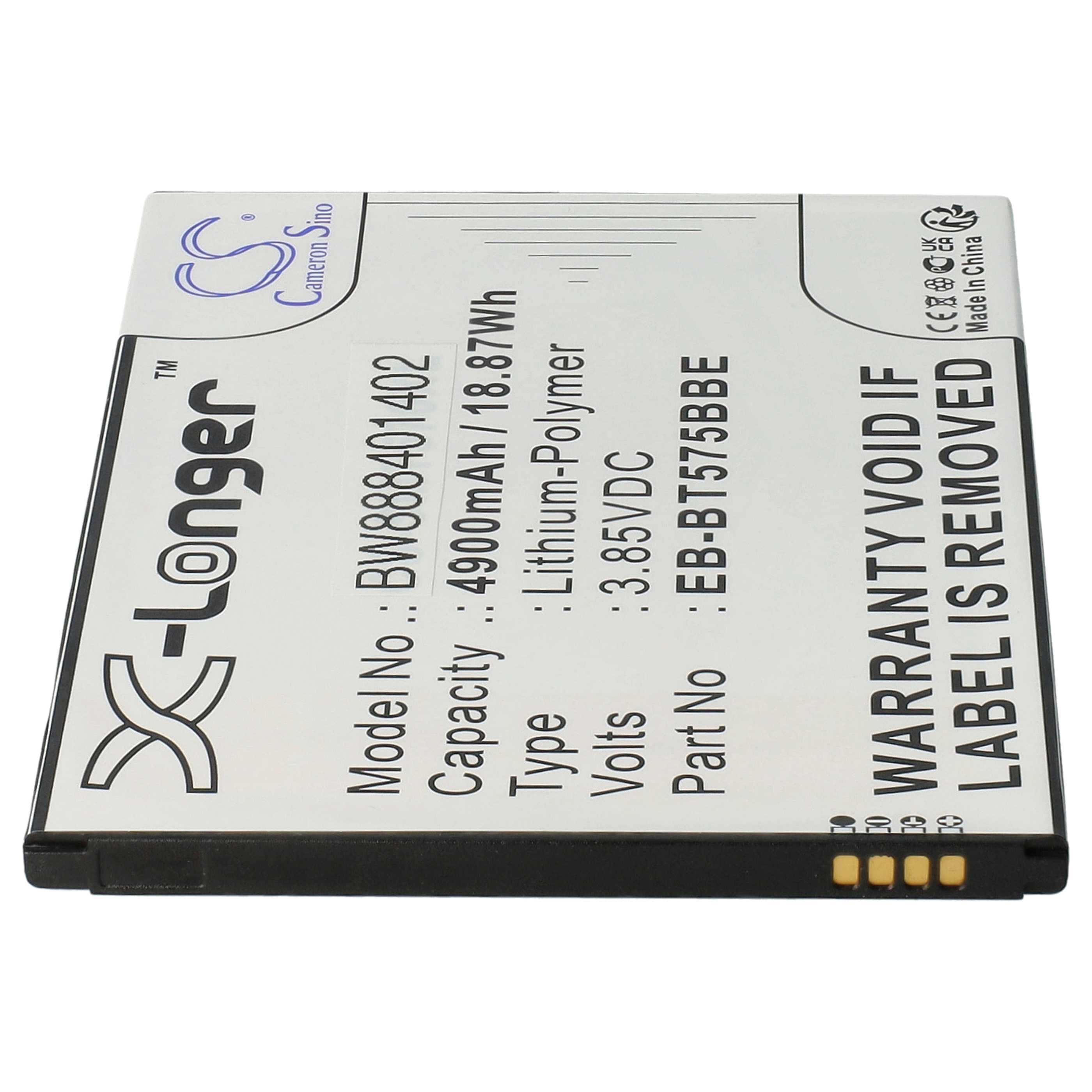 Batería reemplaza Samsung GH43-05039A, EB-BT575BBE para tablet, Pad Samsung - 4900 mAh 3,85 V Li-poli