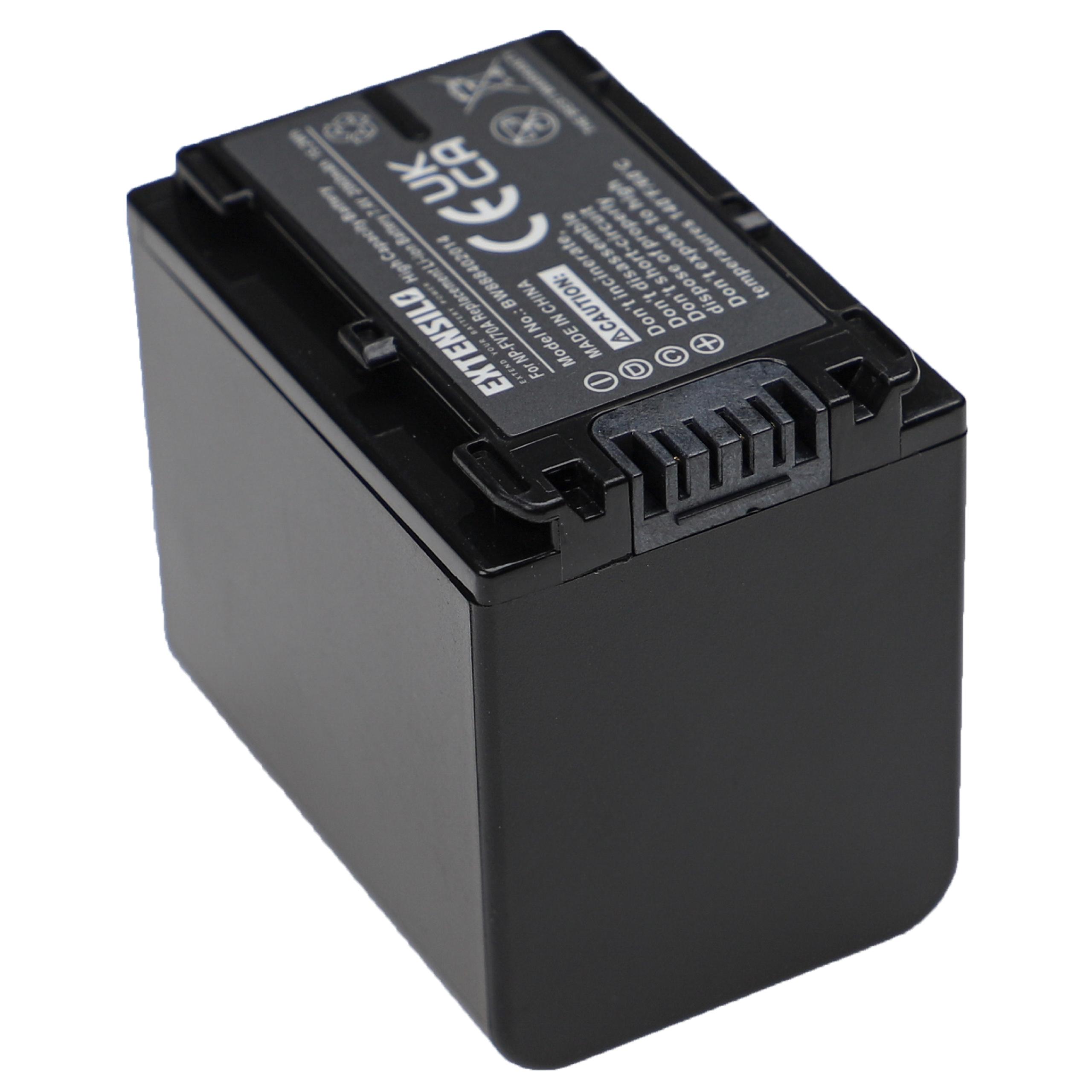 Battery Replacement for Sony NP-FV50, NP-FV100, NP-FV40, NP-FV30, NP-FV70, NP-FV60 - 2060mAh, 7.4V, Li-Ion