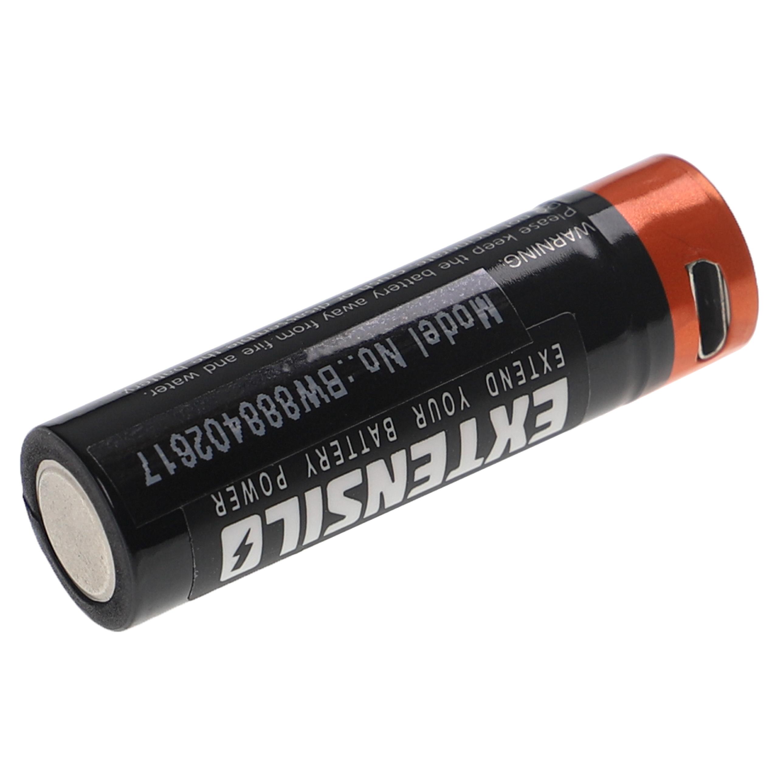 Batería - Con conector USB micro, 920 mAh, 1,5 V, Li-Ion