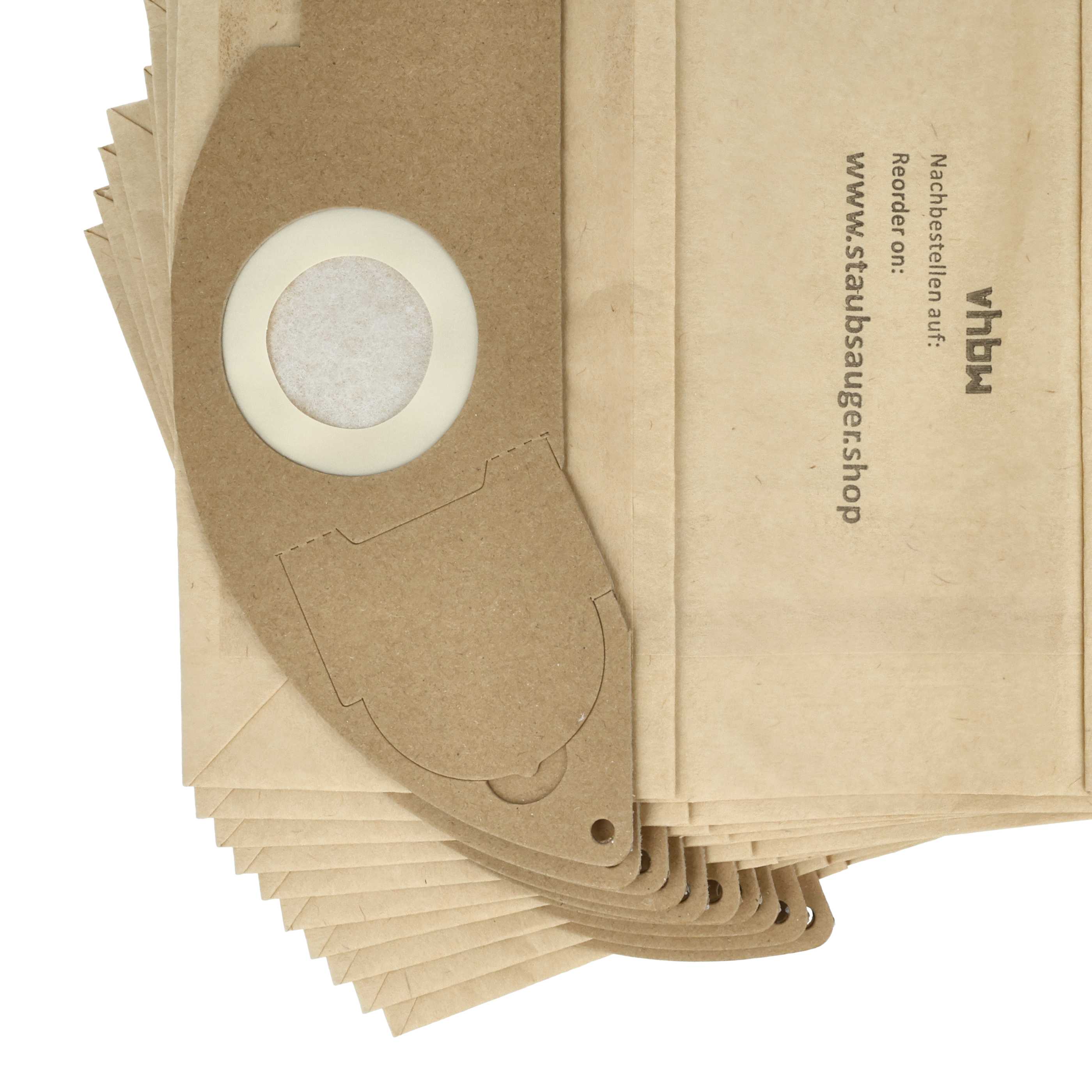 10x Sac remplace Kärcher 6.904-322, 6.904-322.0 pour aspirateur Kärcher - papier
