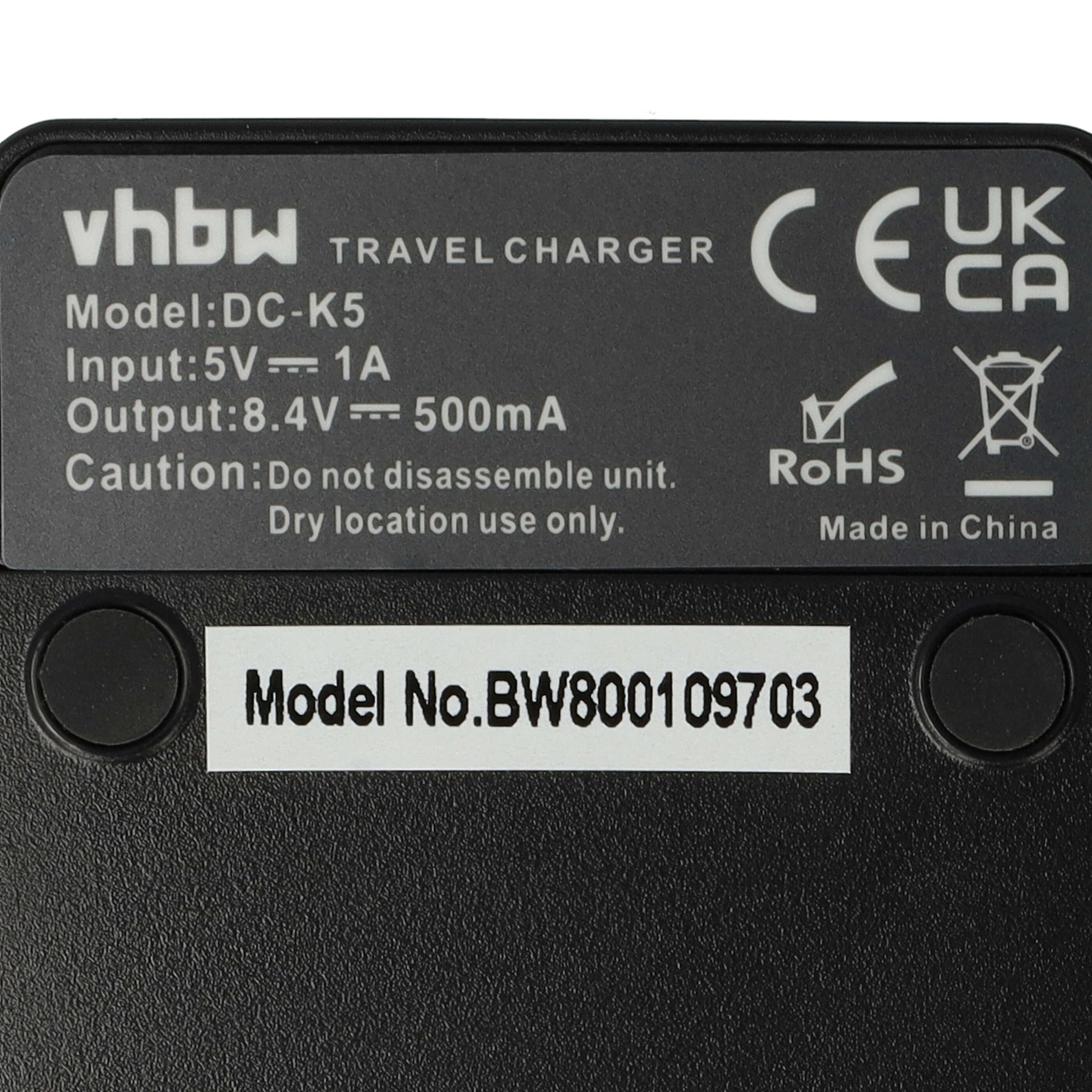 Battery Charger suitable for Canon NB-2L Camera etc. - 0.5 A, 8.4 V